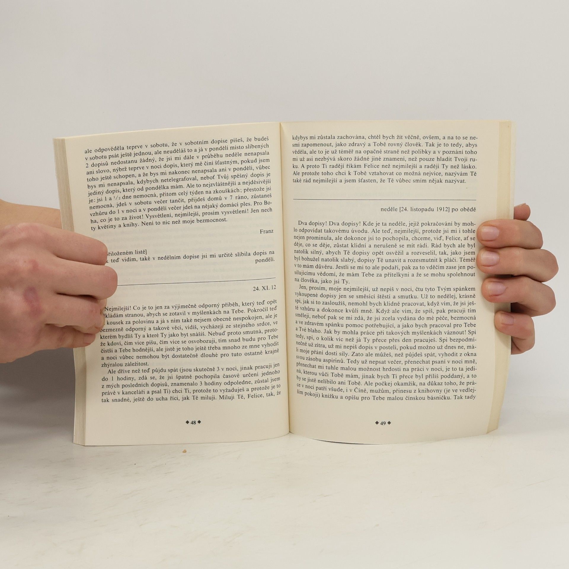 Franz Kafka Dopisy Felici: Výběr z listů
