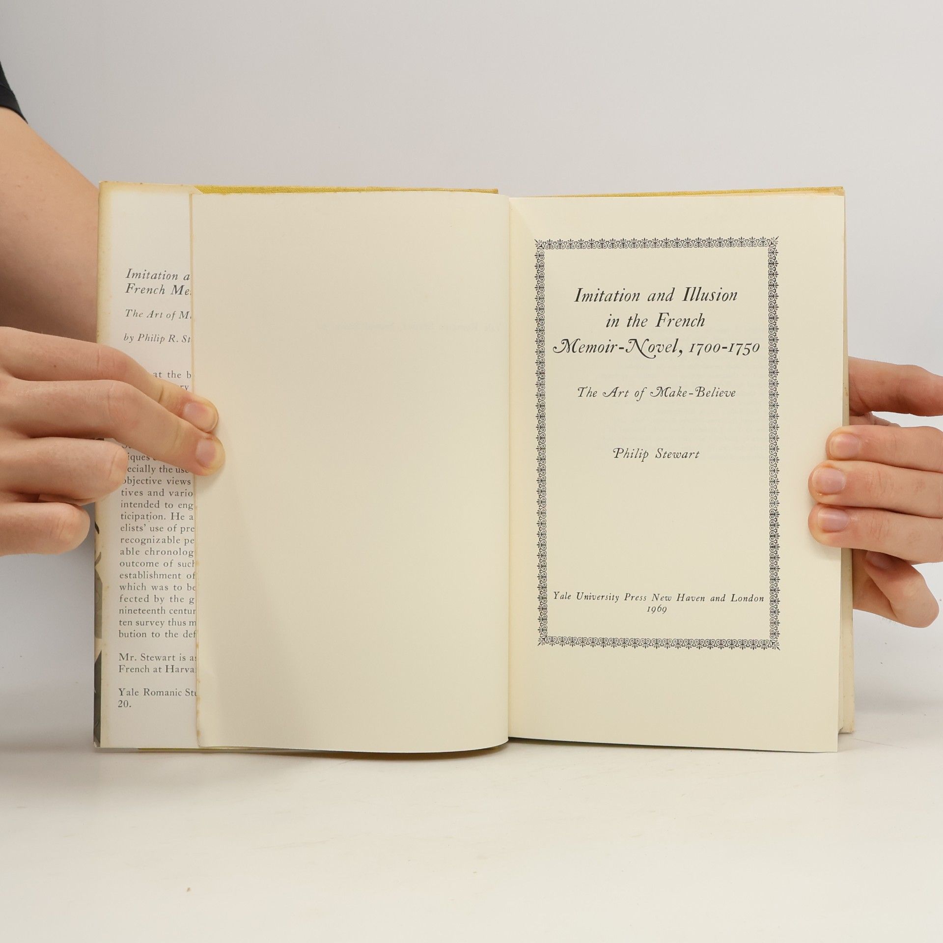 Philip R. Stewart Imitation and Illusion in the French Memoir-Novel, 1700-1750