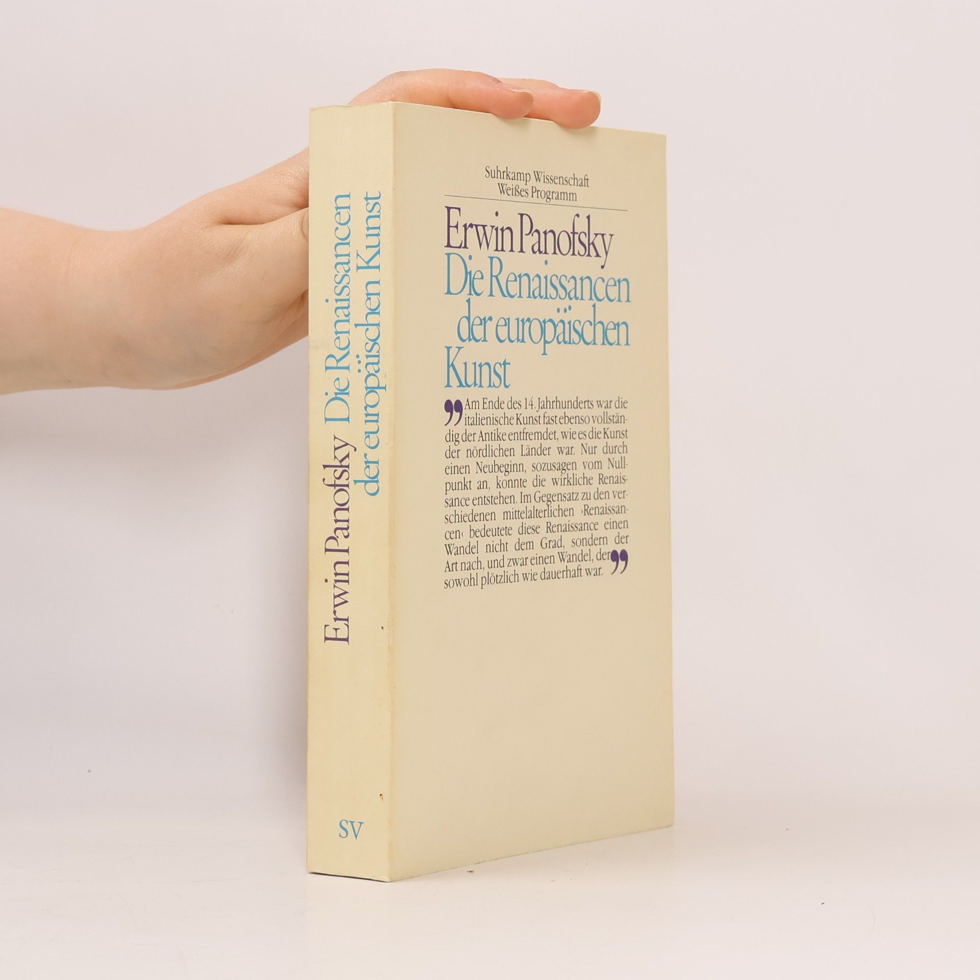 Erwin Panofsky Die Renaissancen der europäischen Kunst