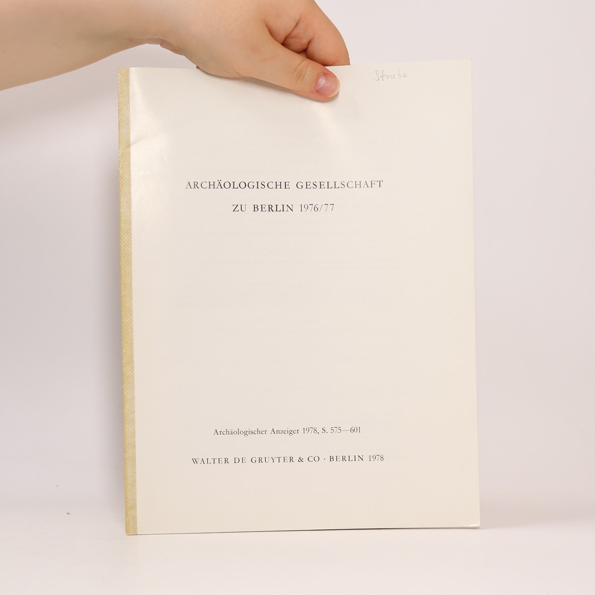kolektiv Archäologische Gesellschaft zu Berlin 1976/77