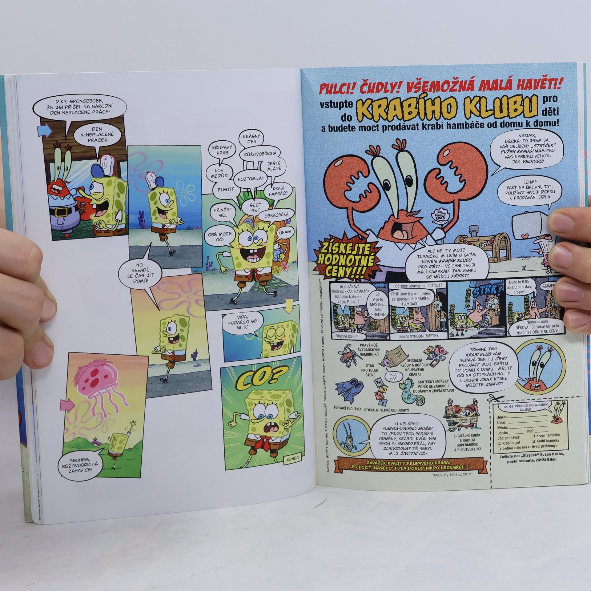 Stephen Hillenburg SpongeBob : komiks. Č. 1, Praštěné podmořské příběhy