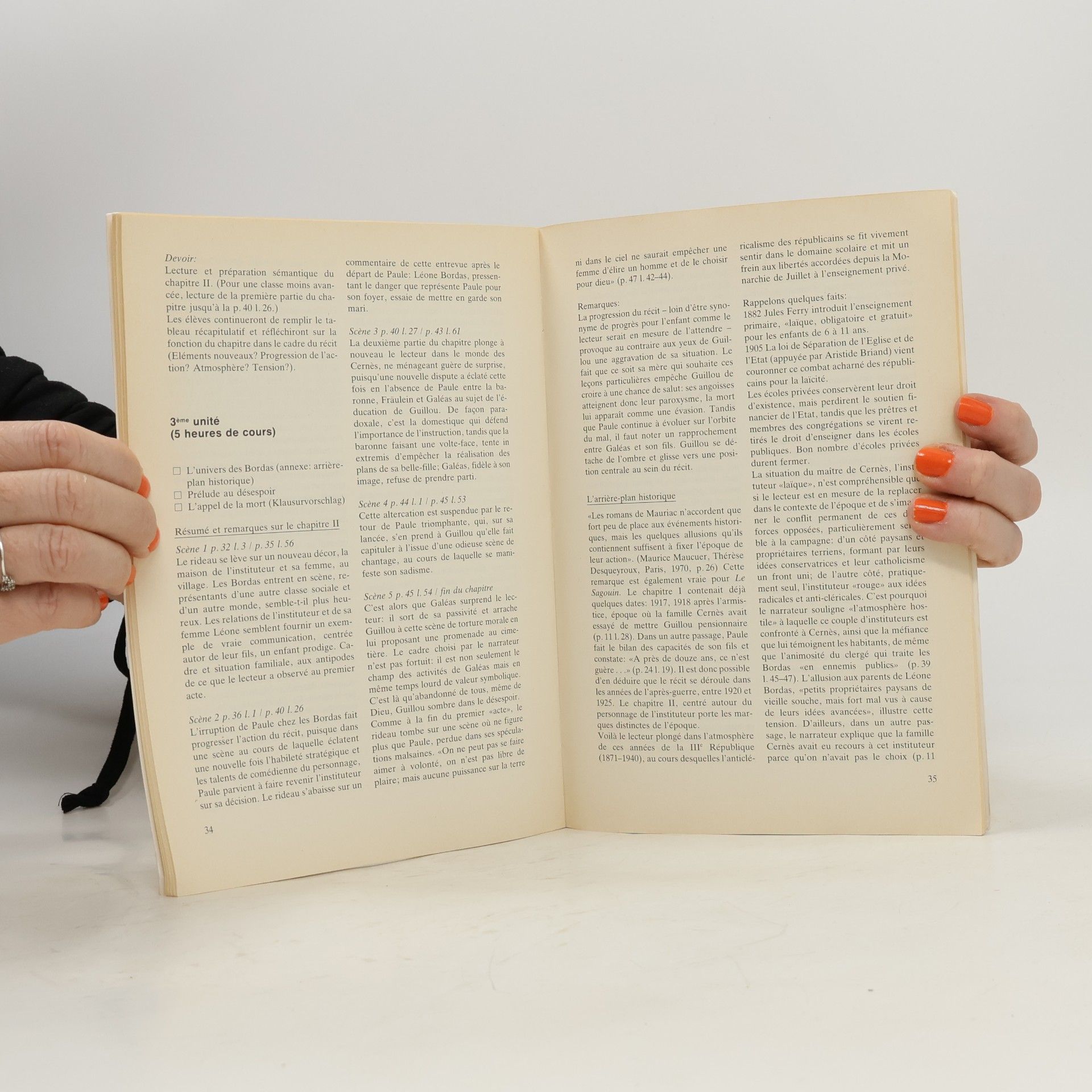 Michèle Jeske Stundenblätter François Mauriac 'Le Sagouin'