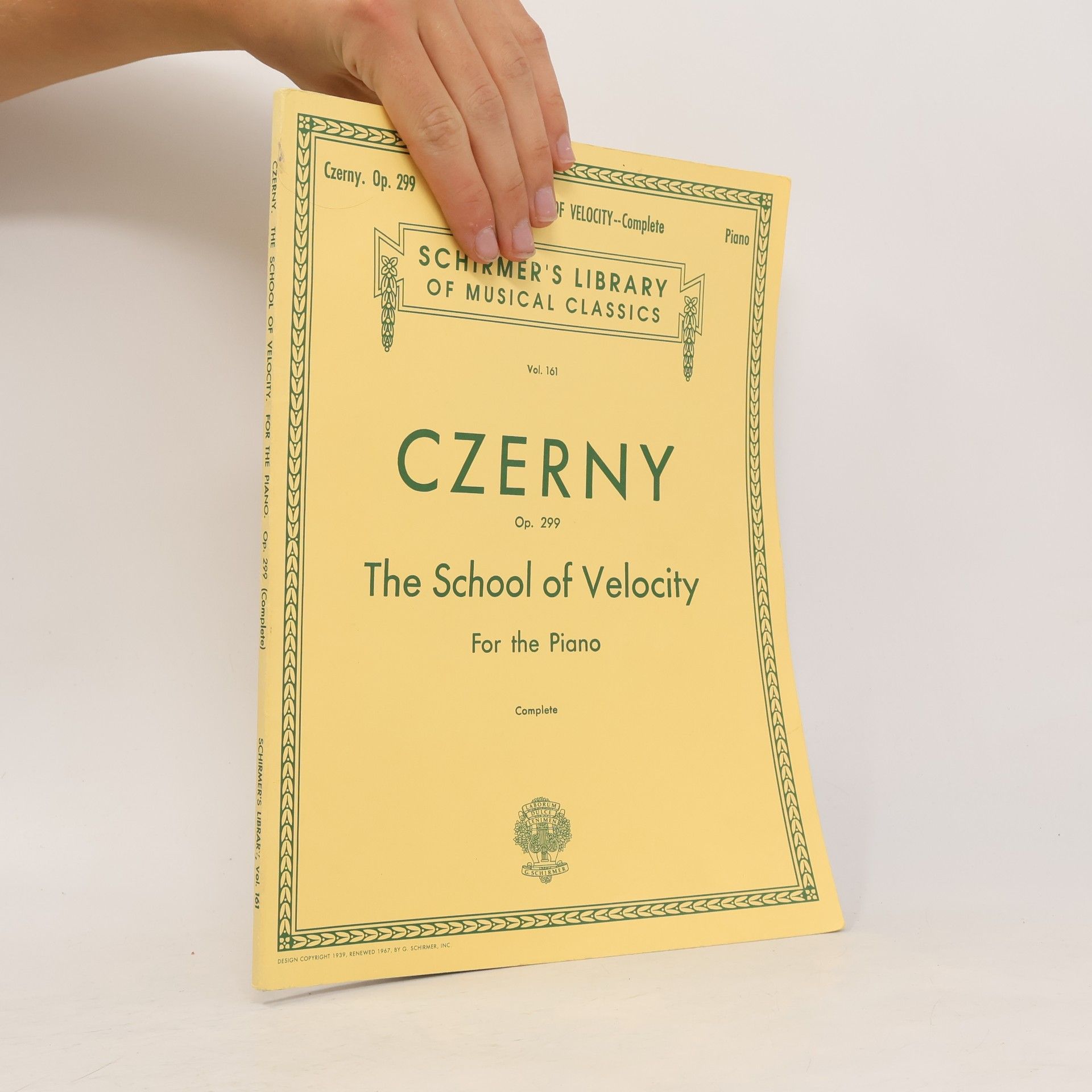 Max Vogrich Schirmer's Library of Musical Classics - 161: The School of Velocity, Op. 299