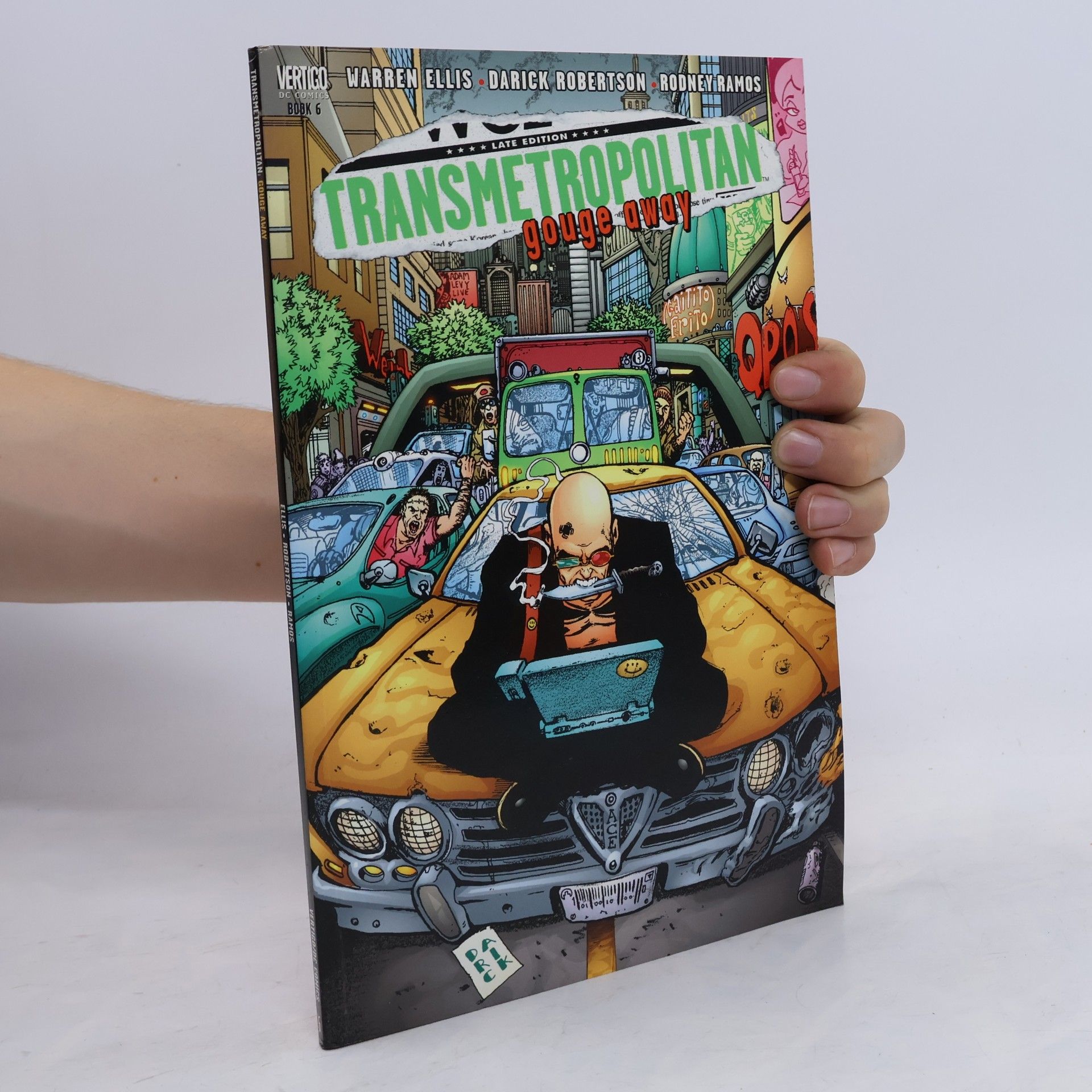 Darick Robertson Transmetropolitan. Gouge Away.