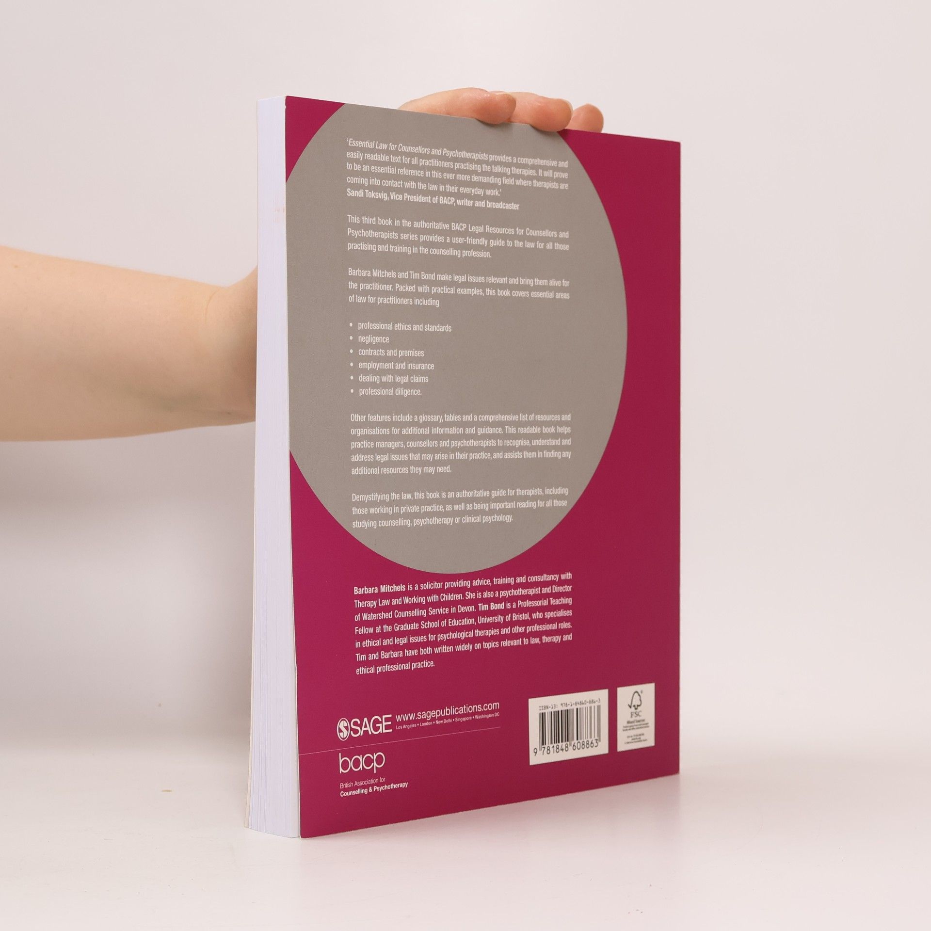 Barbara Mitchels Legal Resources for Counsellors and Psychotherapists - 3: Essential Law for Counsellors and Psychotherapists