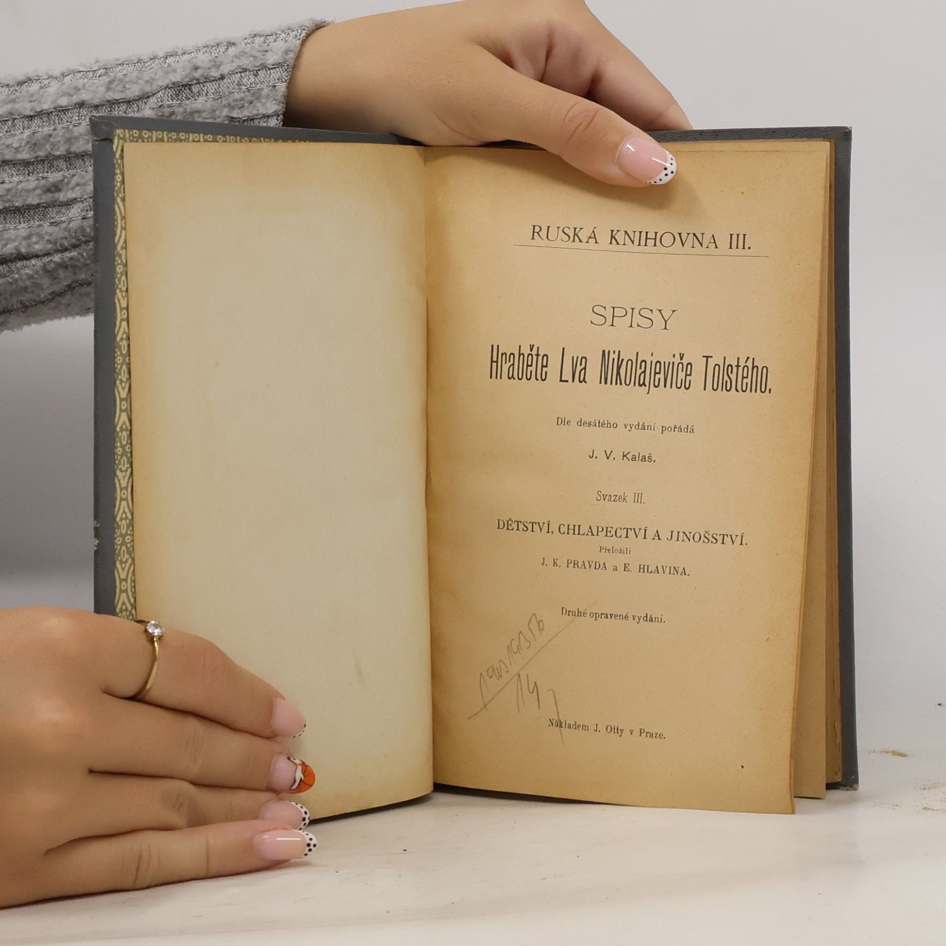 Lev Nikolajevič Tolstoj Dětství, chlapectví a jinošství