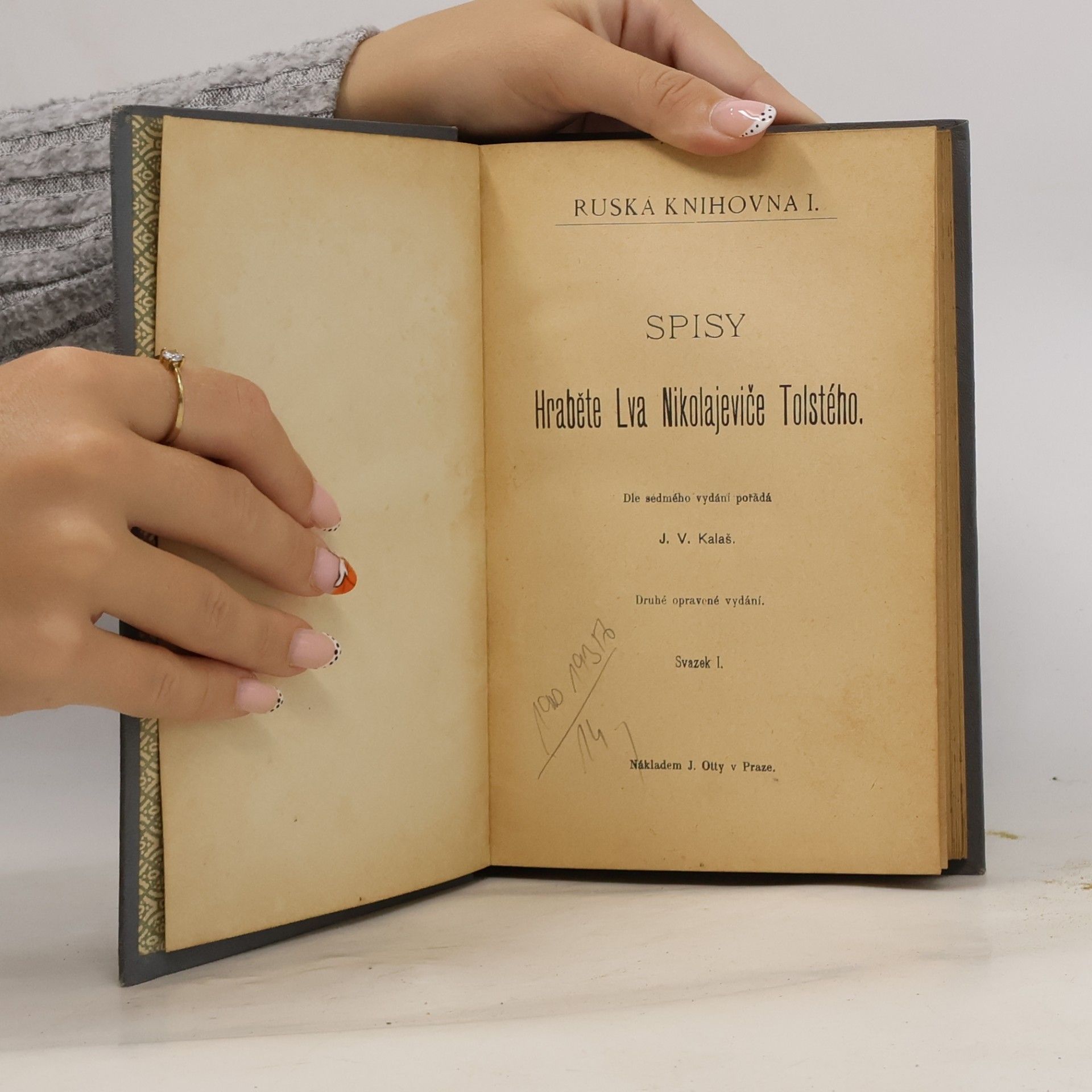 Lev Nikolajevitsj Tolstoj Spisy hraběte Lva Nikolajeviče Tolstého