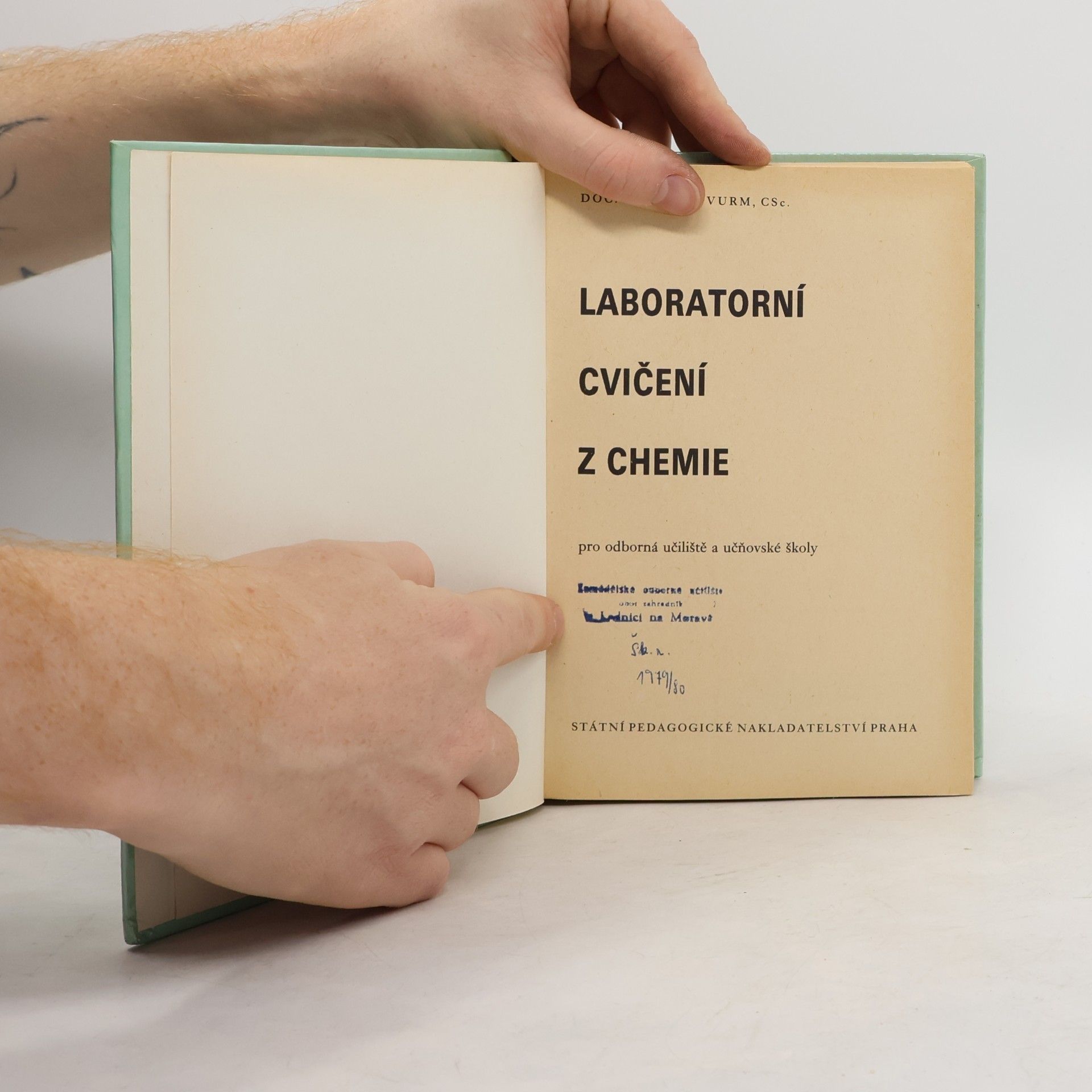 Vladimír Vurm Laboratorní cvičení z chemie