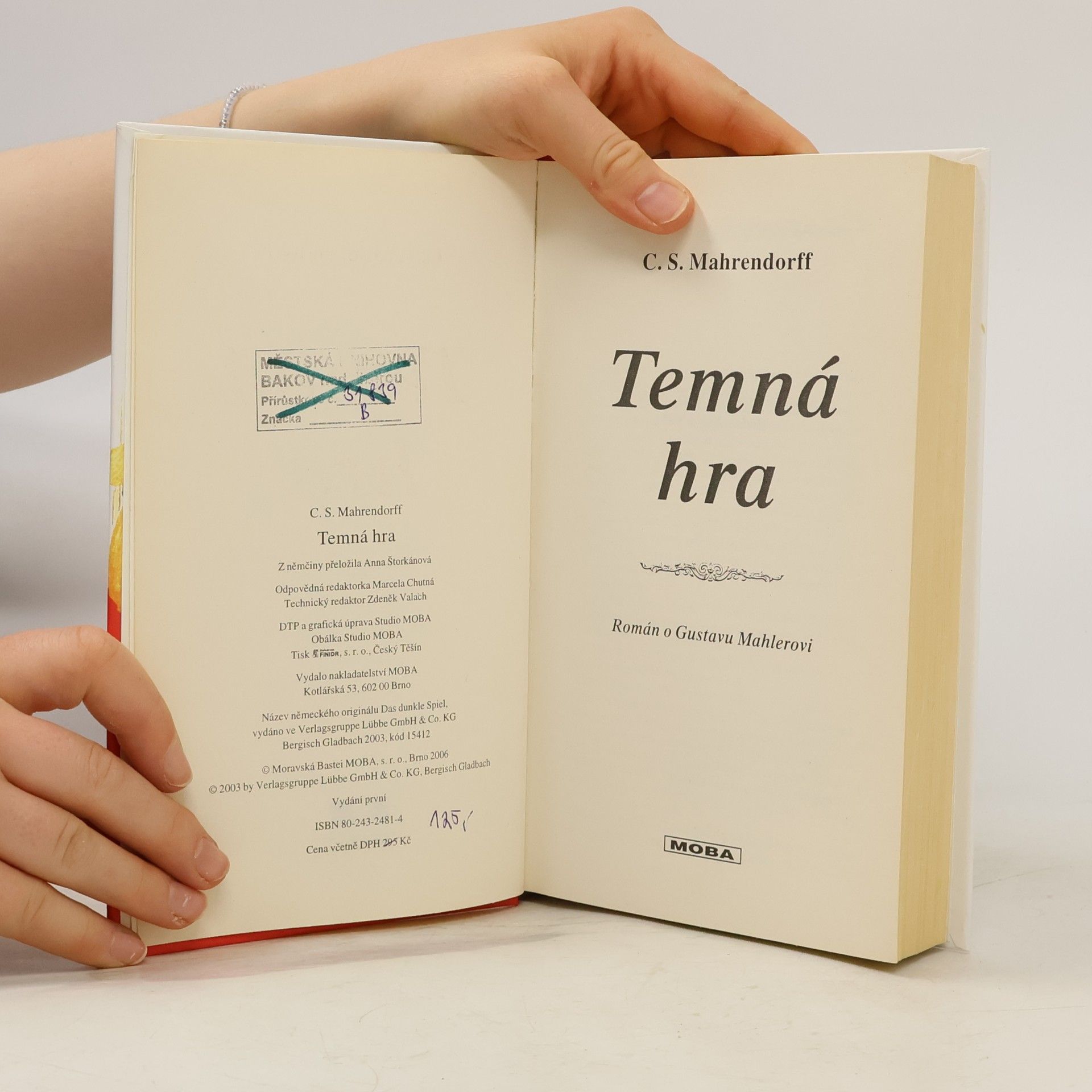C. S. Mahrendorff Temná hra - román o Gustavu Mahlerovi
