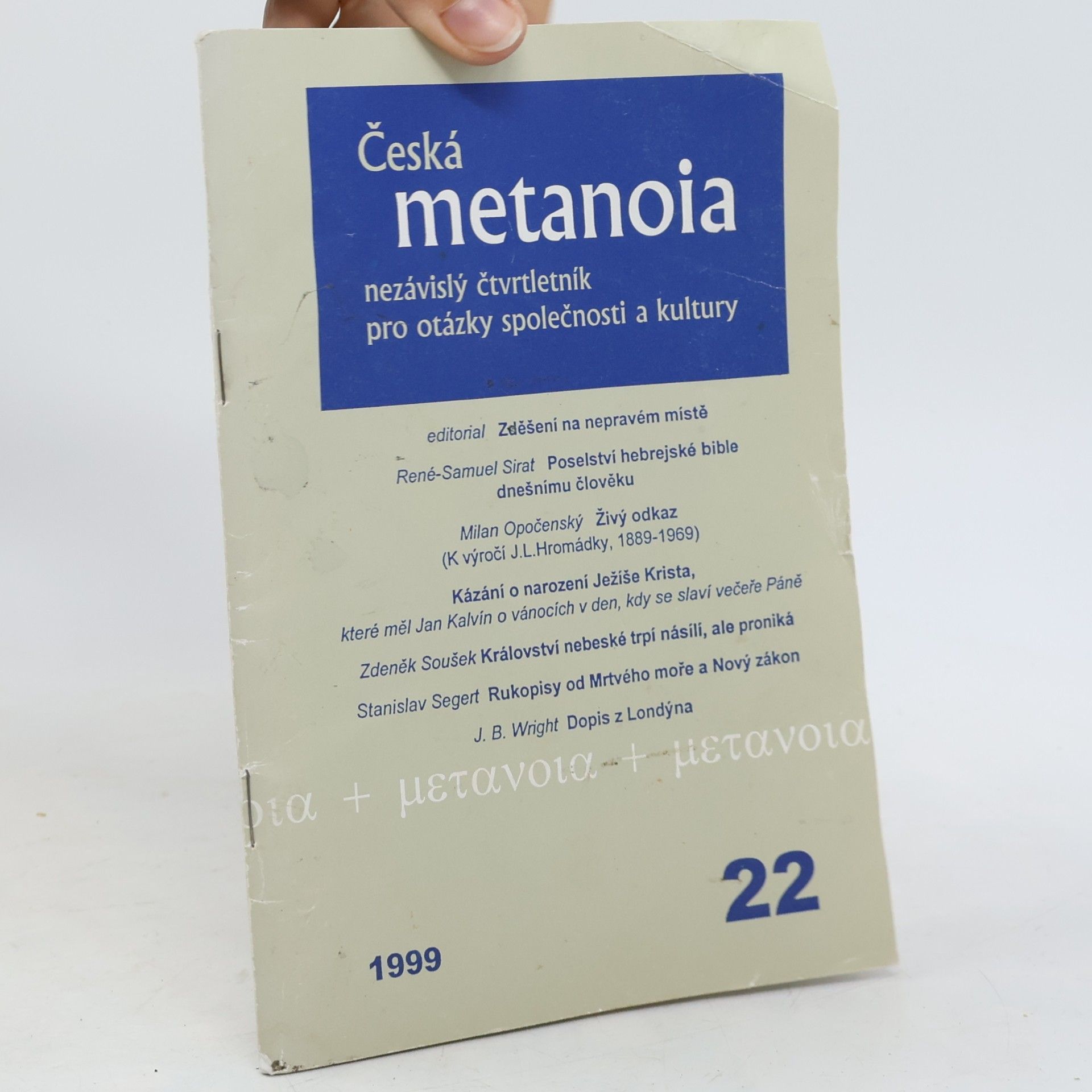 kolektiv Česká metanoia 22/1999