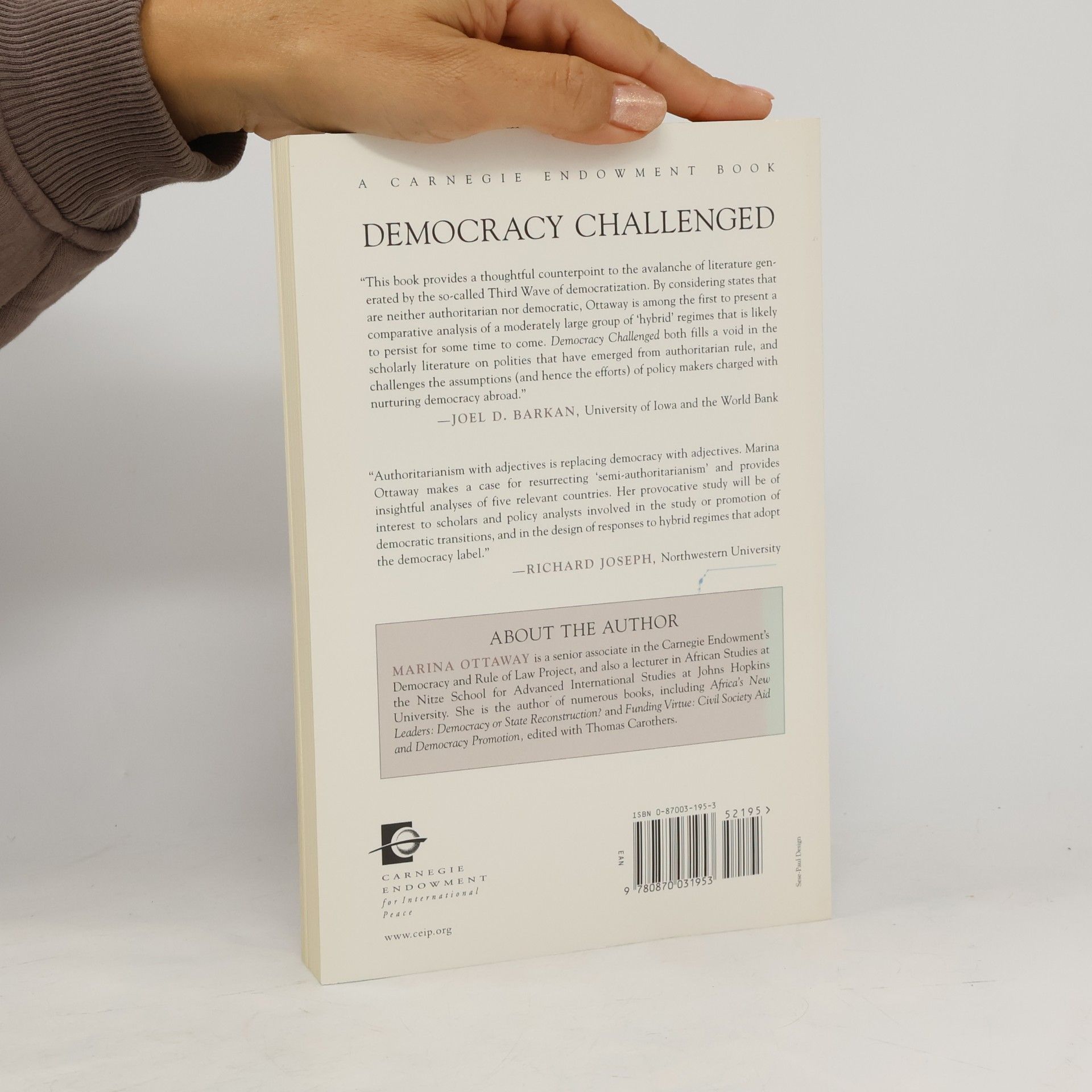 Marina Ottaway Democracy Challenged