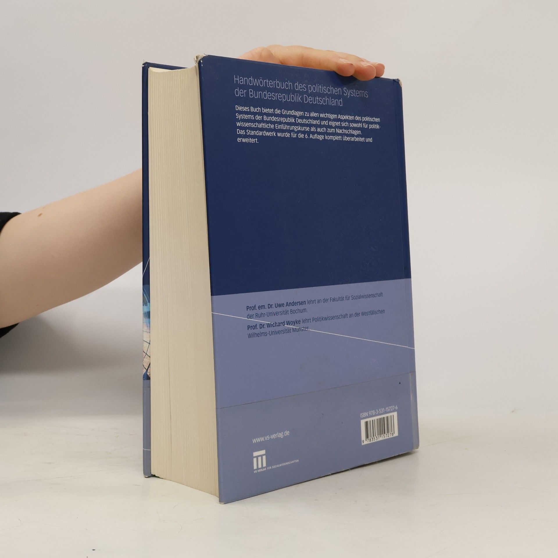 Uwe Andersen Handwörterbuch des politischen Systems der Bundesrepublik Deutschland