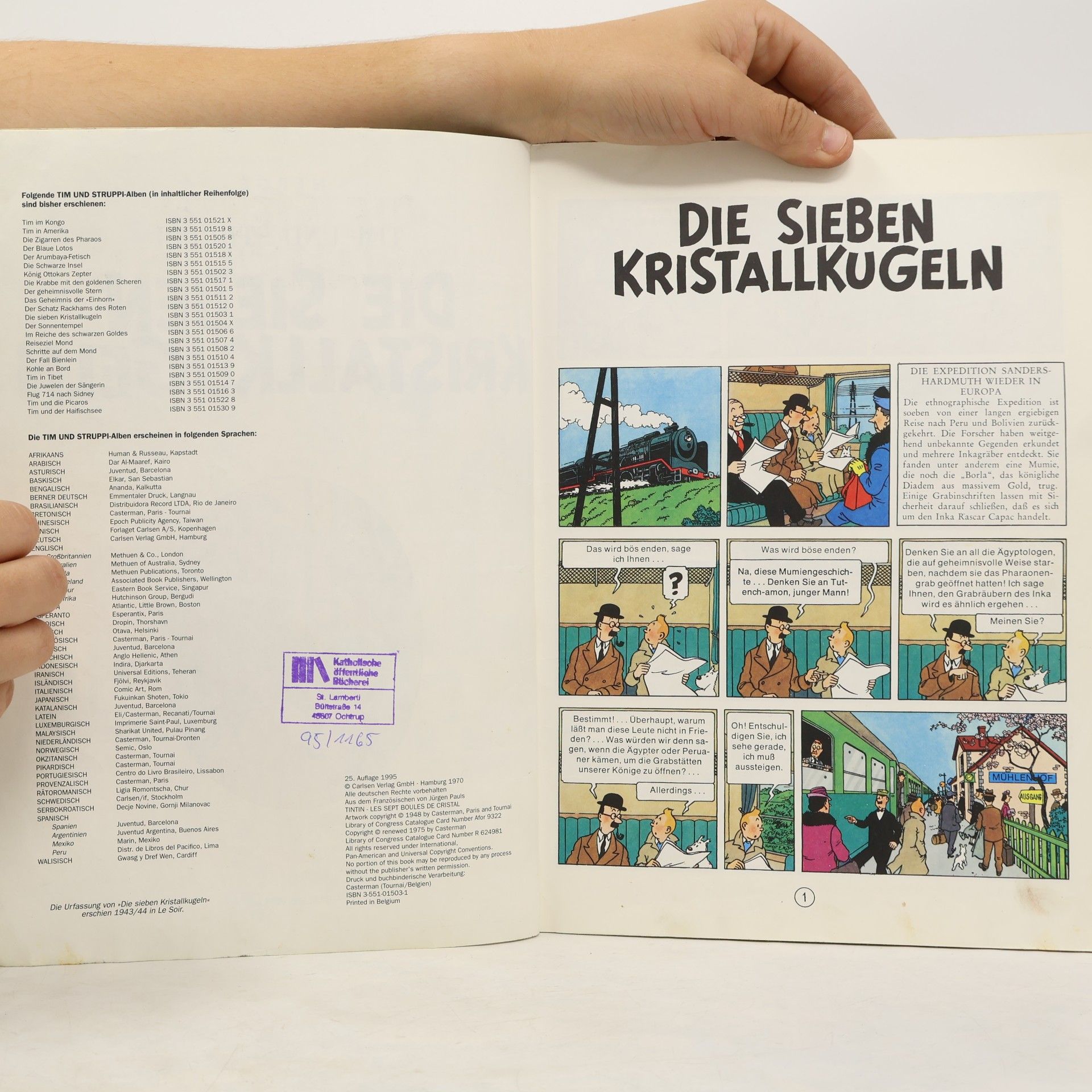 Hergé Tim und Struppi. Die sieben Kristallkugeln