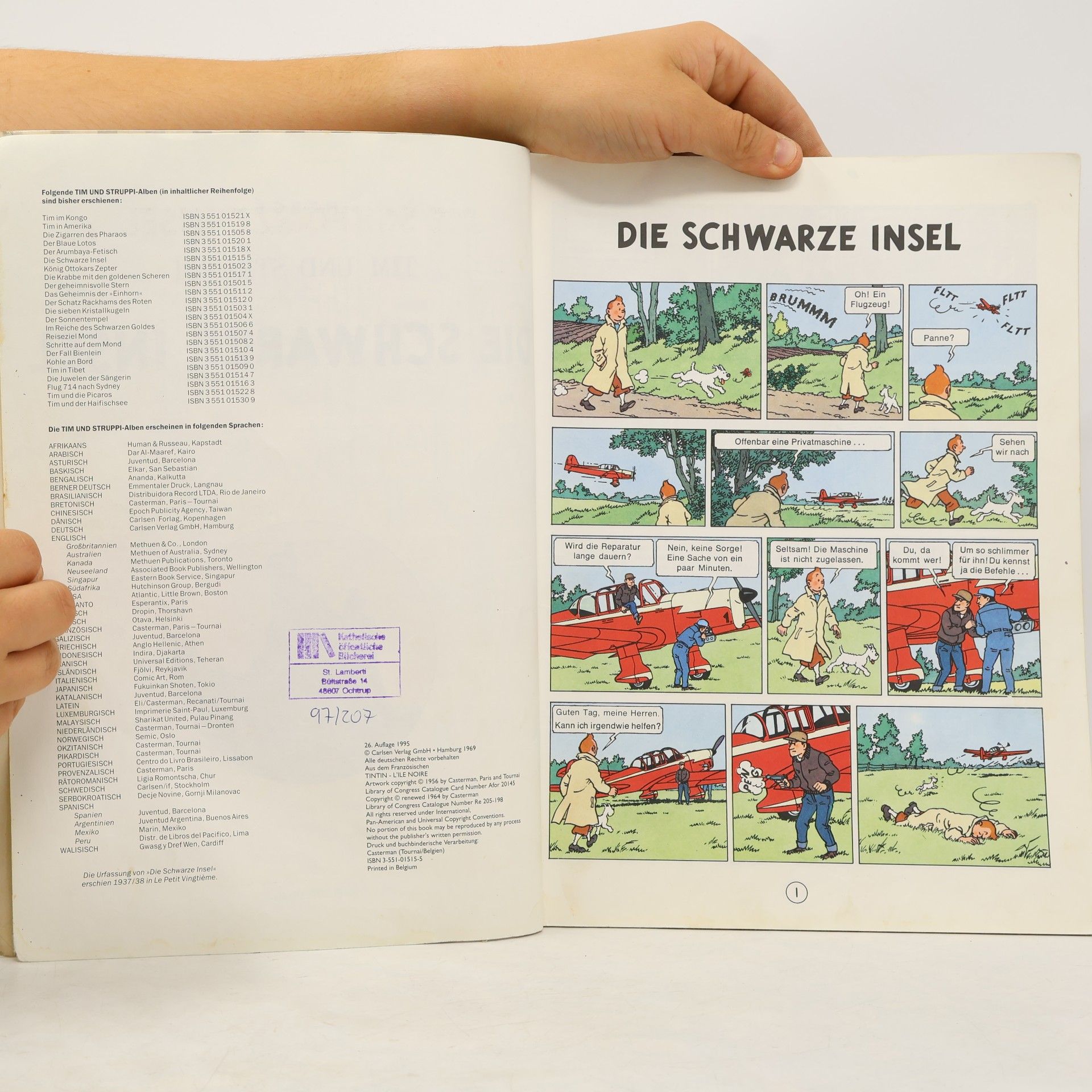 Hergé Tim und Struppi - 15: Die Schwarze Insel