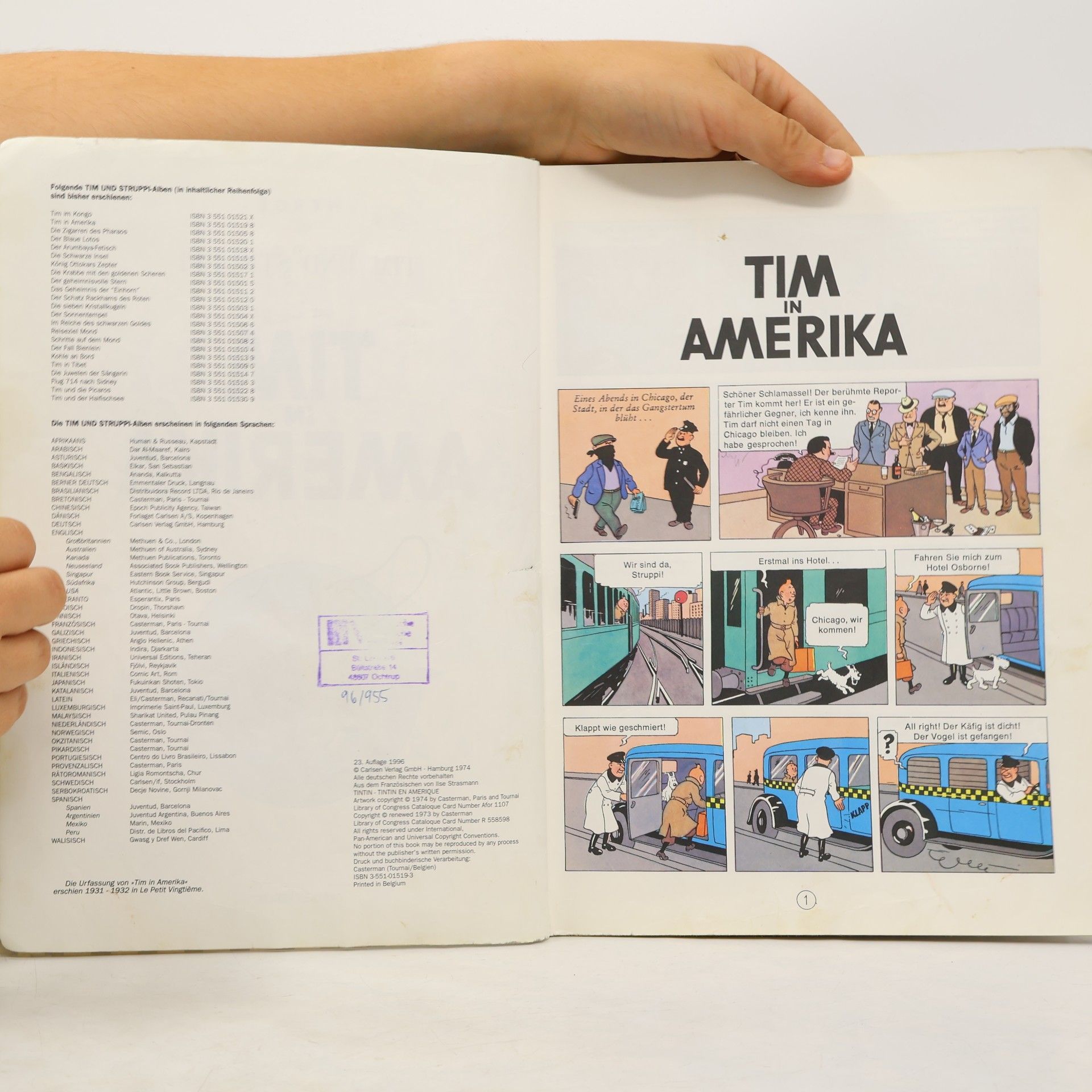 Hergé Tim in Amerika