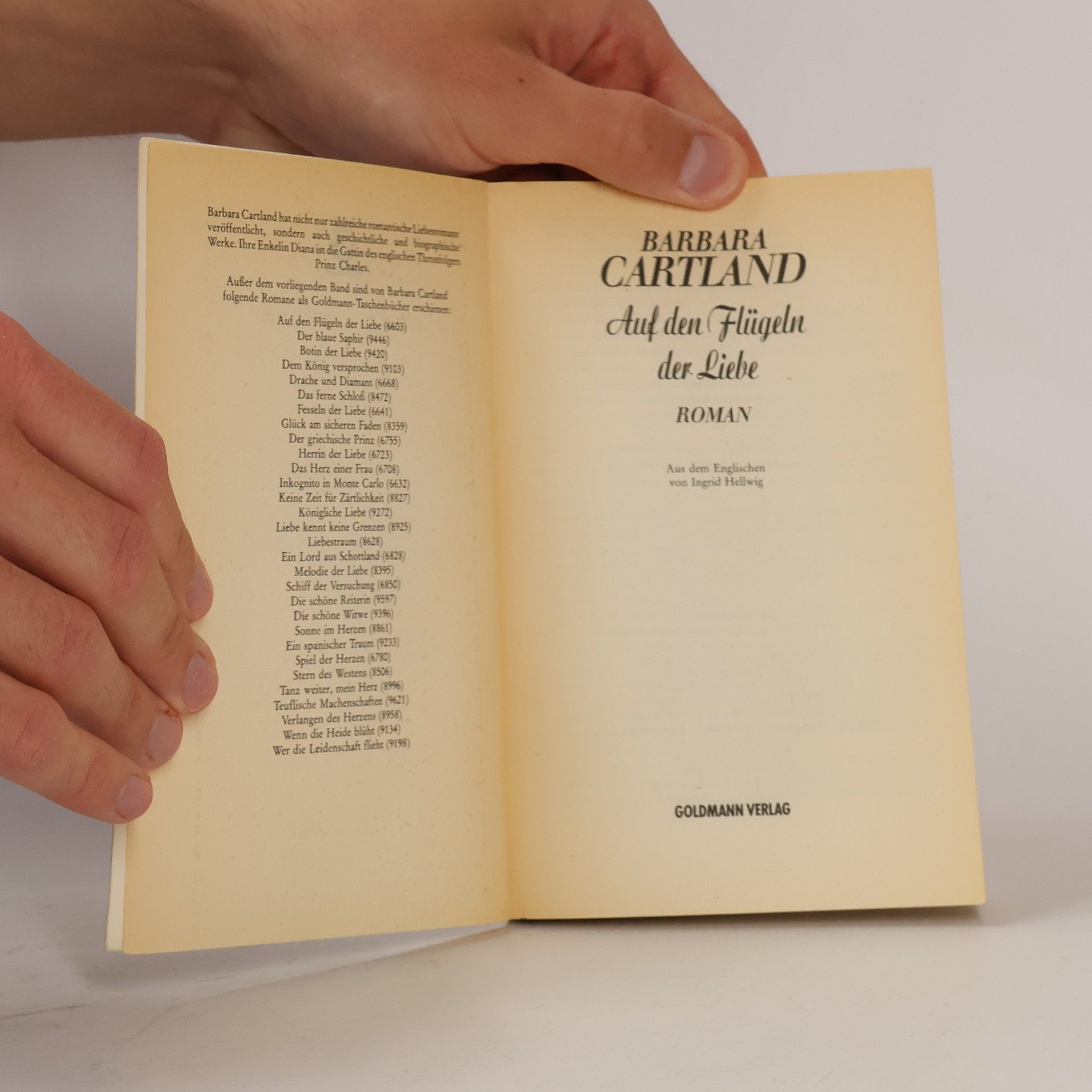 Barbara Cartland Auf den Flügeln der Liebe