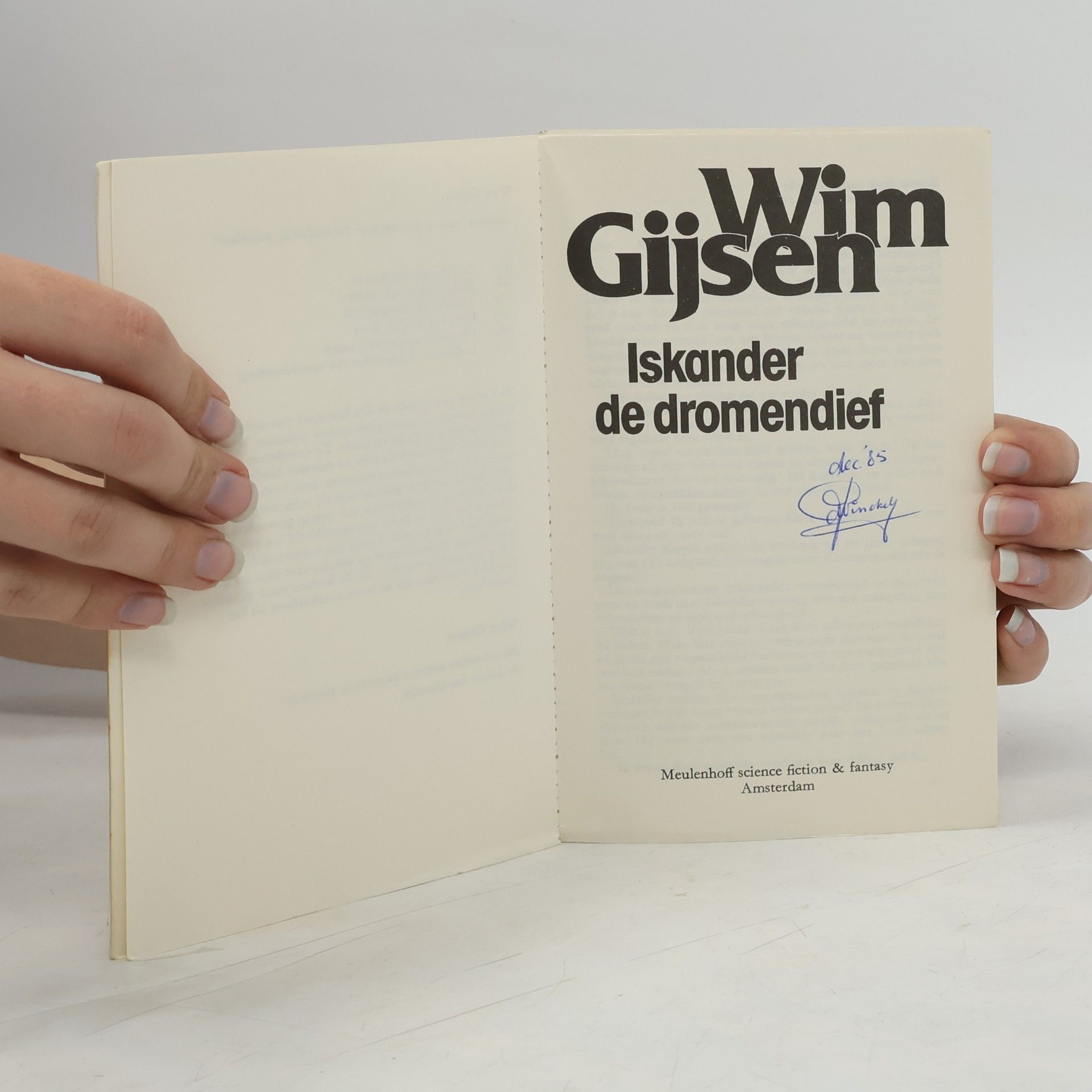 Wim Gijsen Iskander de dromendief