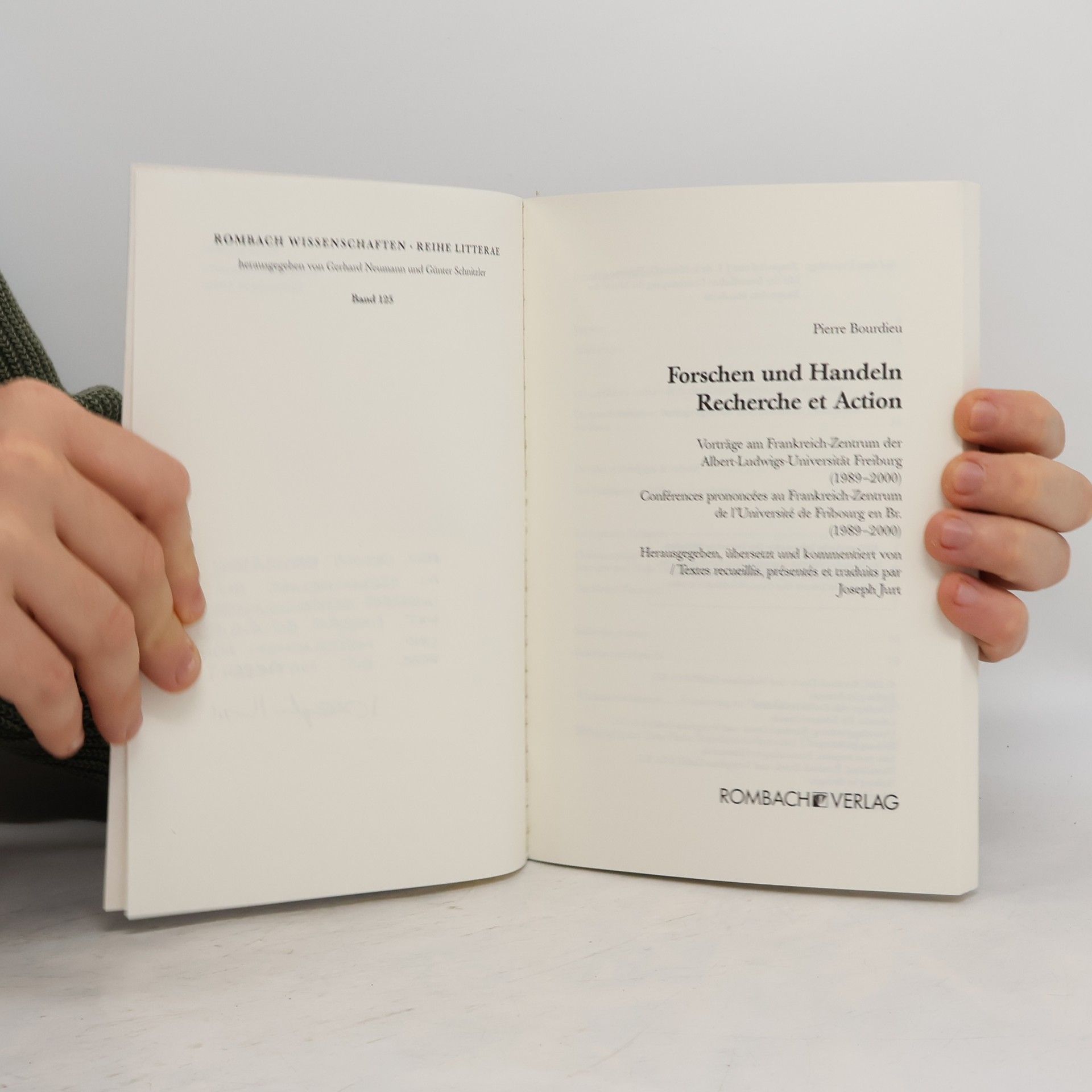 Pierre Bourdieu Forschen und Handeln / Recherche et Action