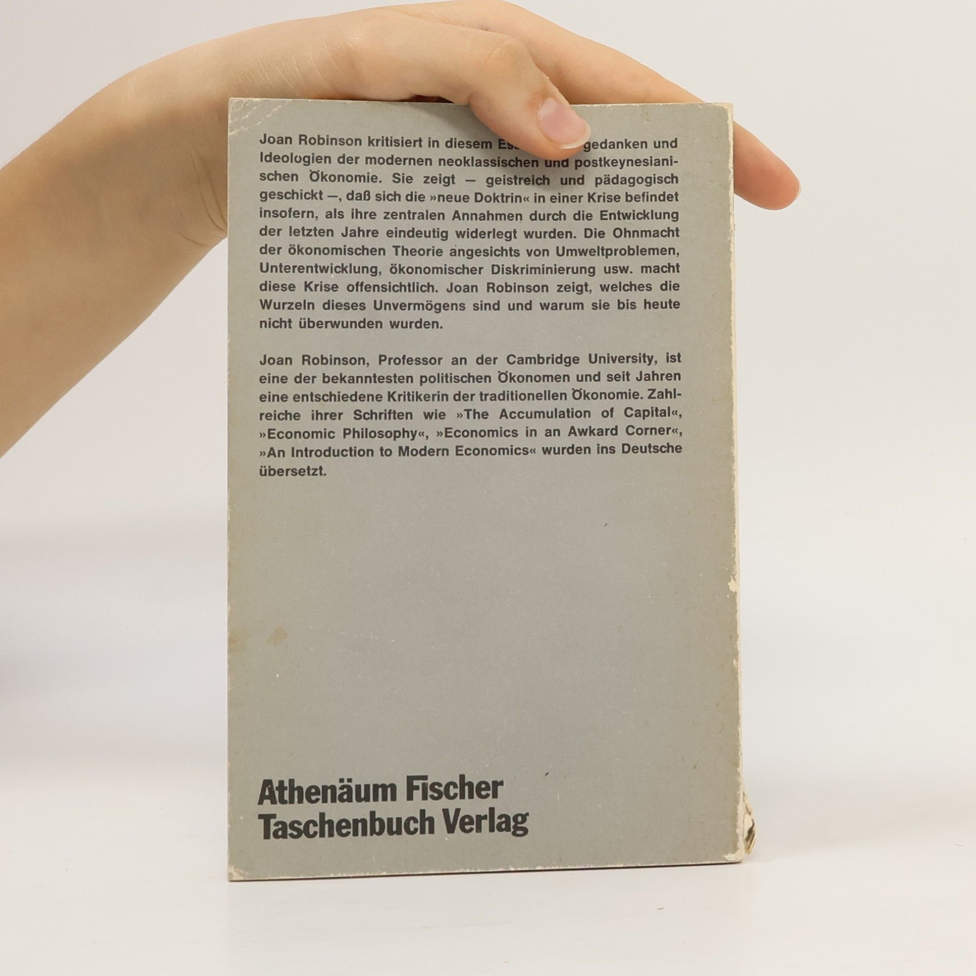 Joan Robinson Ökonomische Theorie als Ideologie