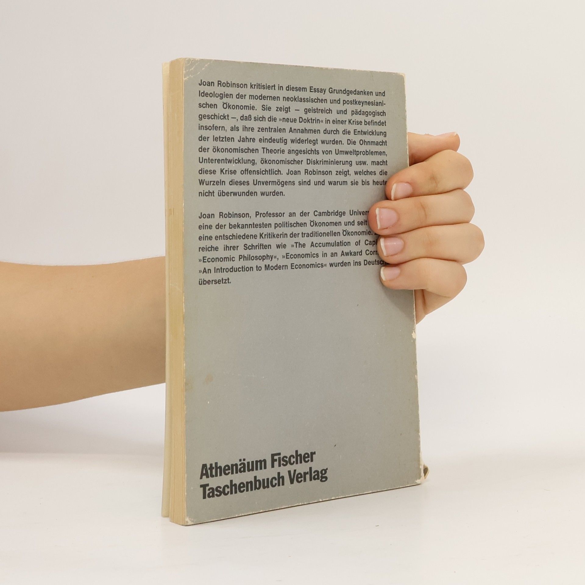 Joan Robinson Ökonomische Theorie als Ideologie