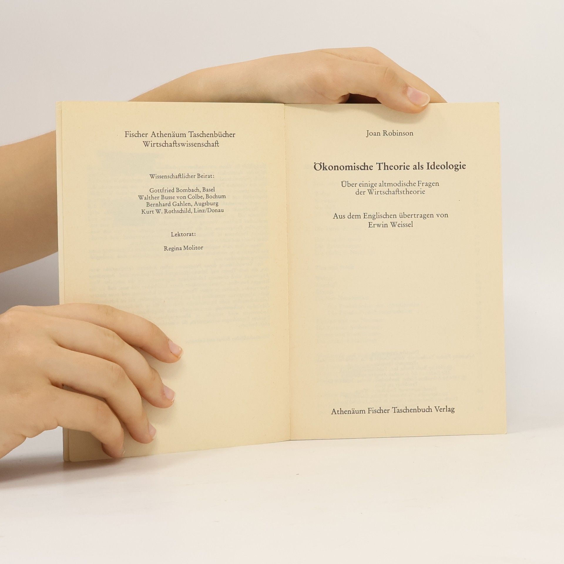 Joan Robinson Ökonomische Theorie als Ideologie