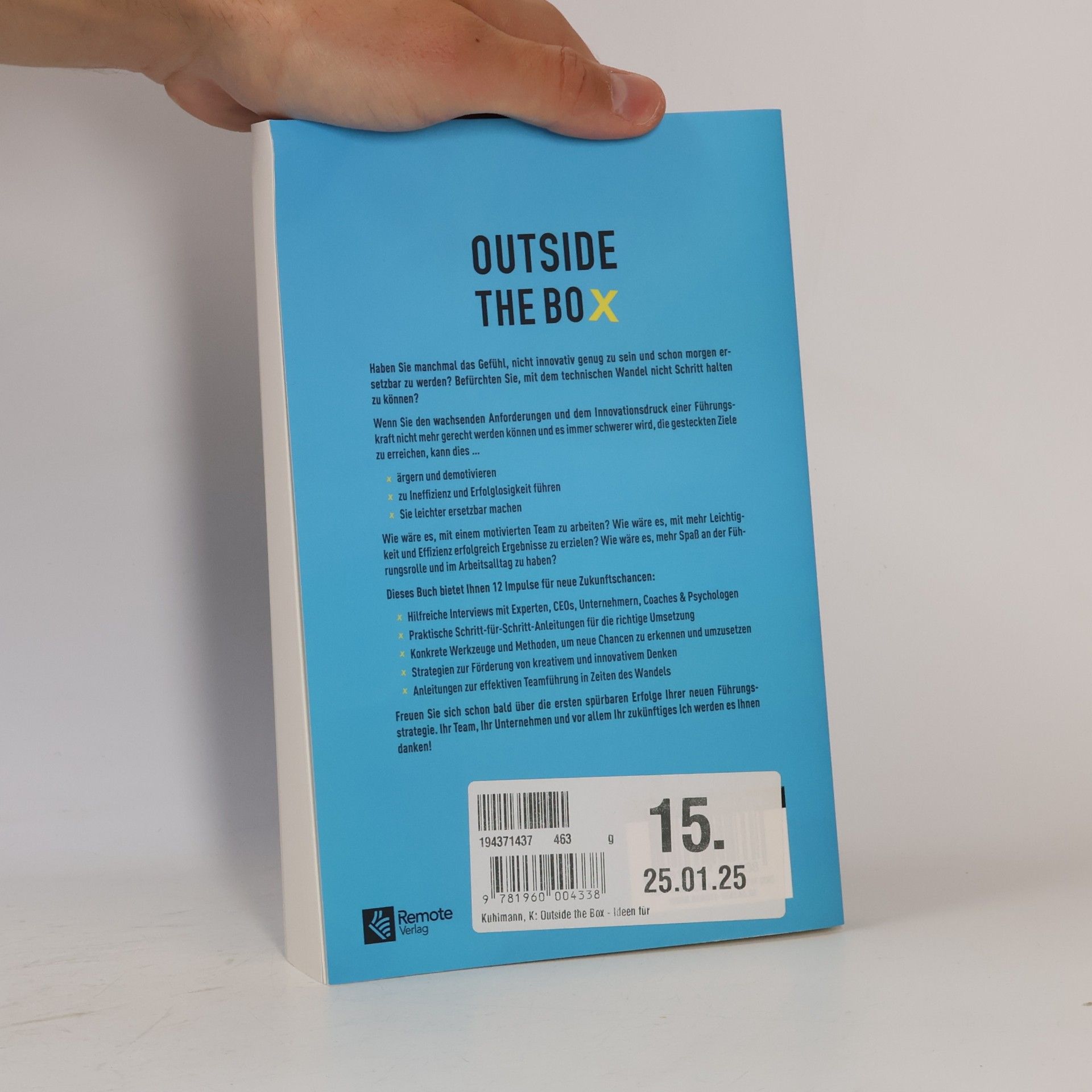 Kai-Owe Kuhlmann Outside the Box - Ideen für visionäre Führungskräfte