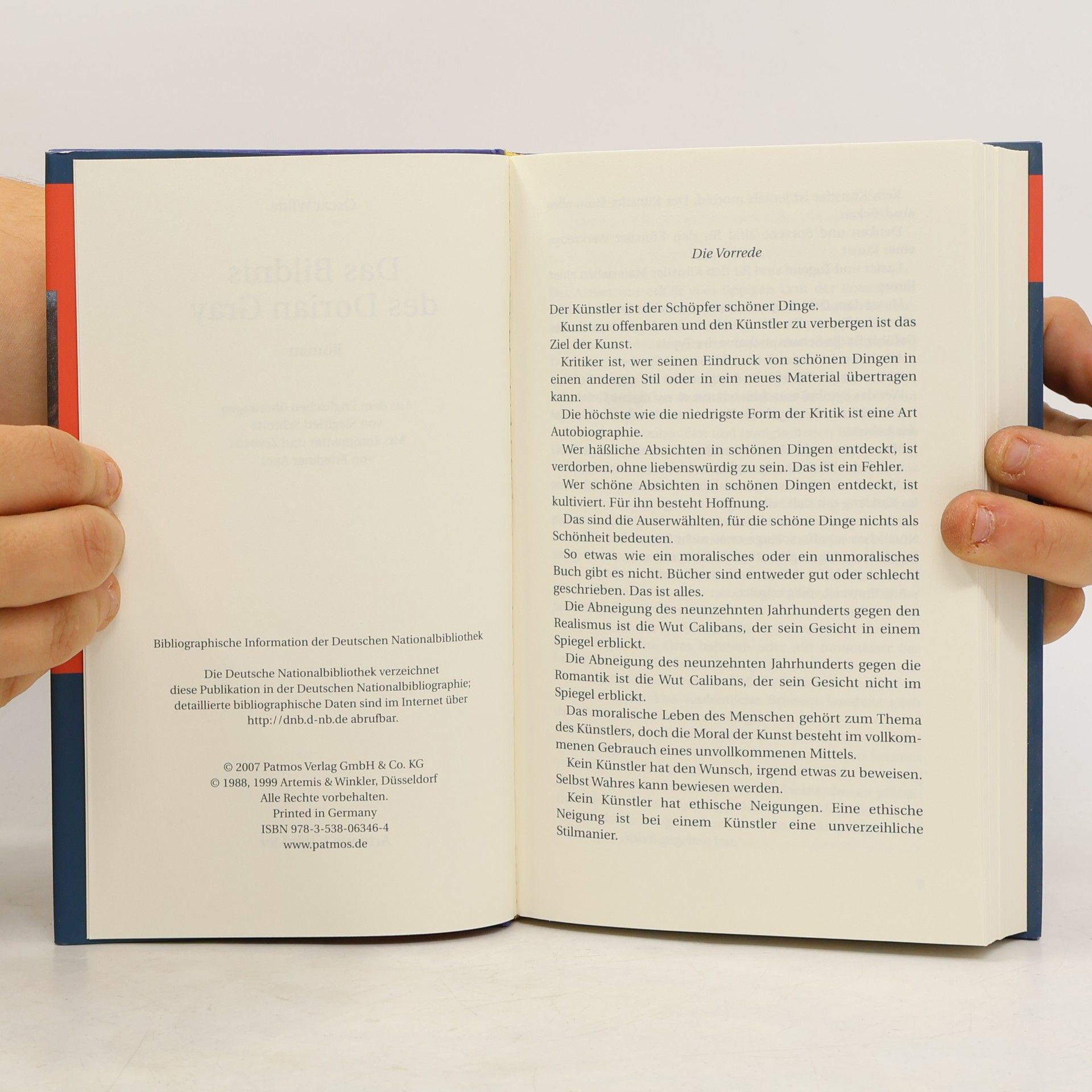 Oscar Wilde Blaue Reihe: Das Bildnis des Dorian Gray