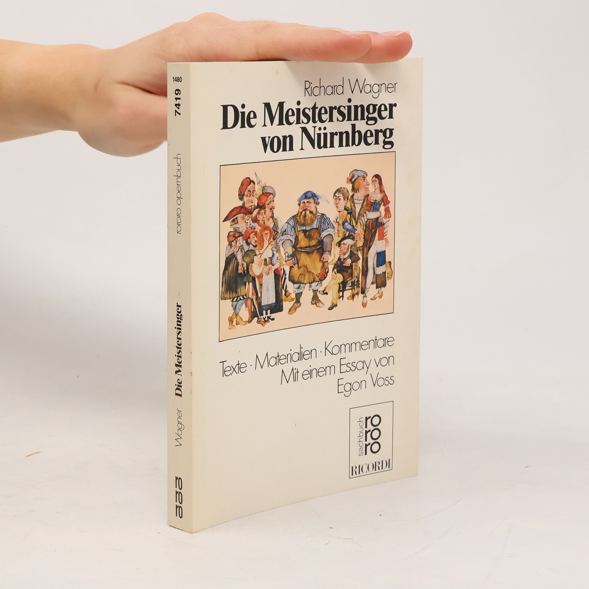 Egon Voss Rororo Opernbücher: Richard Wagner, Die Meistersinger von Nürnberg