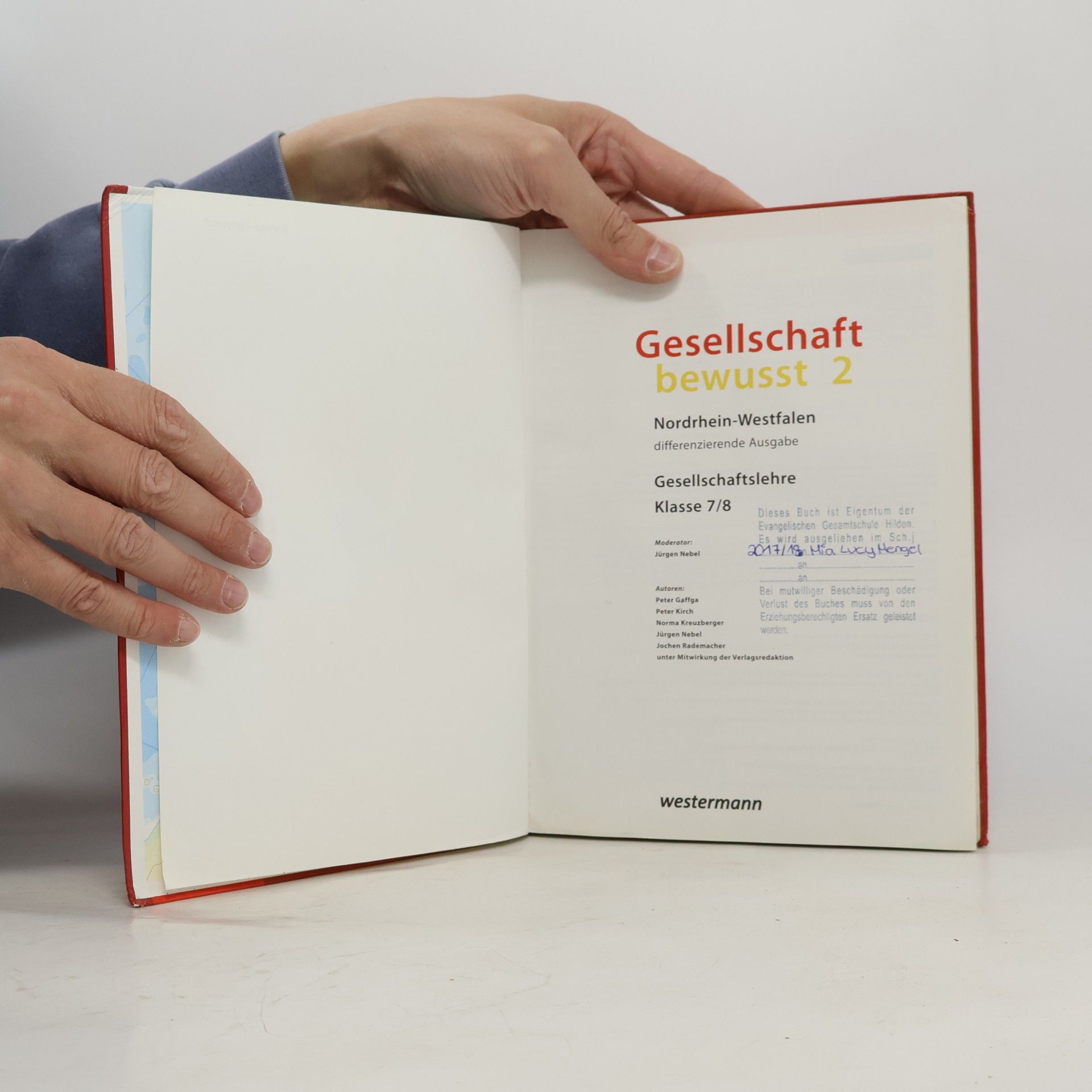 Peter Gaffga Gesellschaft bewusst 2. Schülerband. Differenzierende Schulformen. Nordrhein-Westfalen