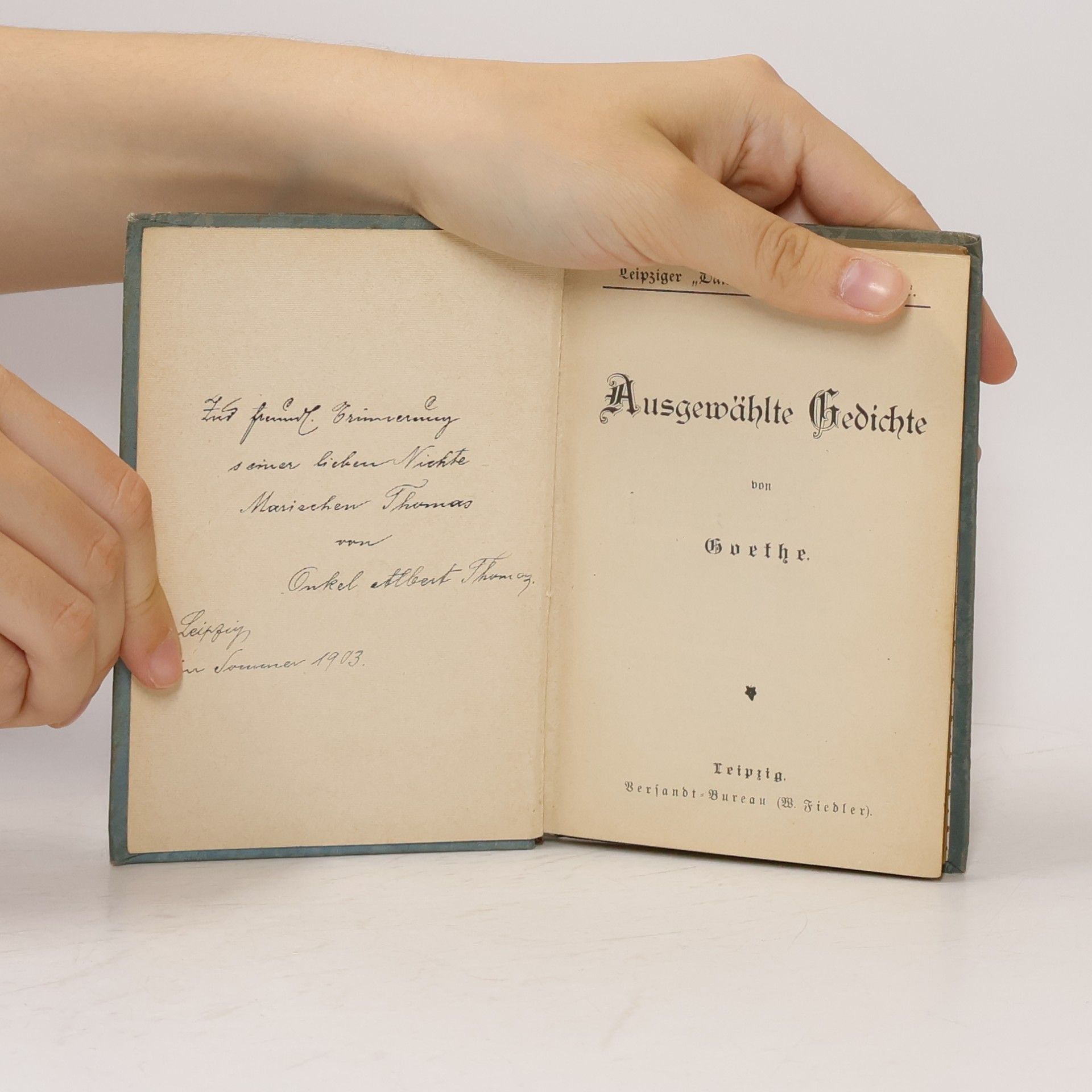 Johann Wolfgang von Goethe Ausgewählte Gedichte von Goethe