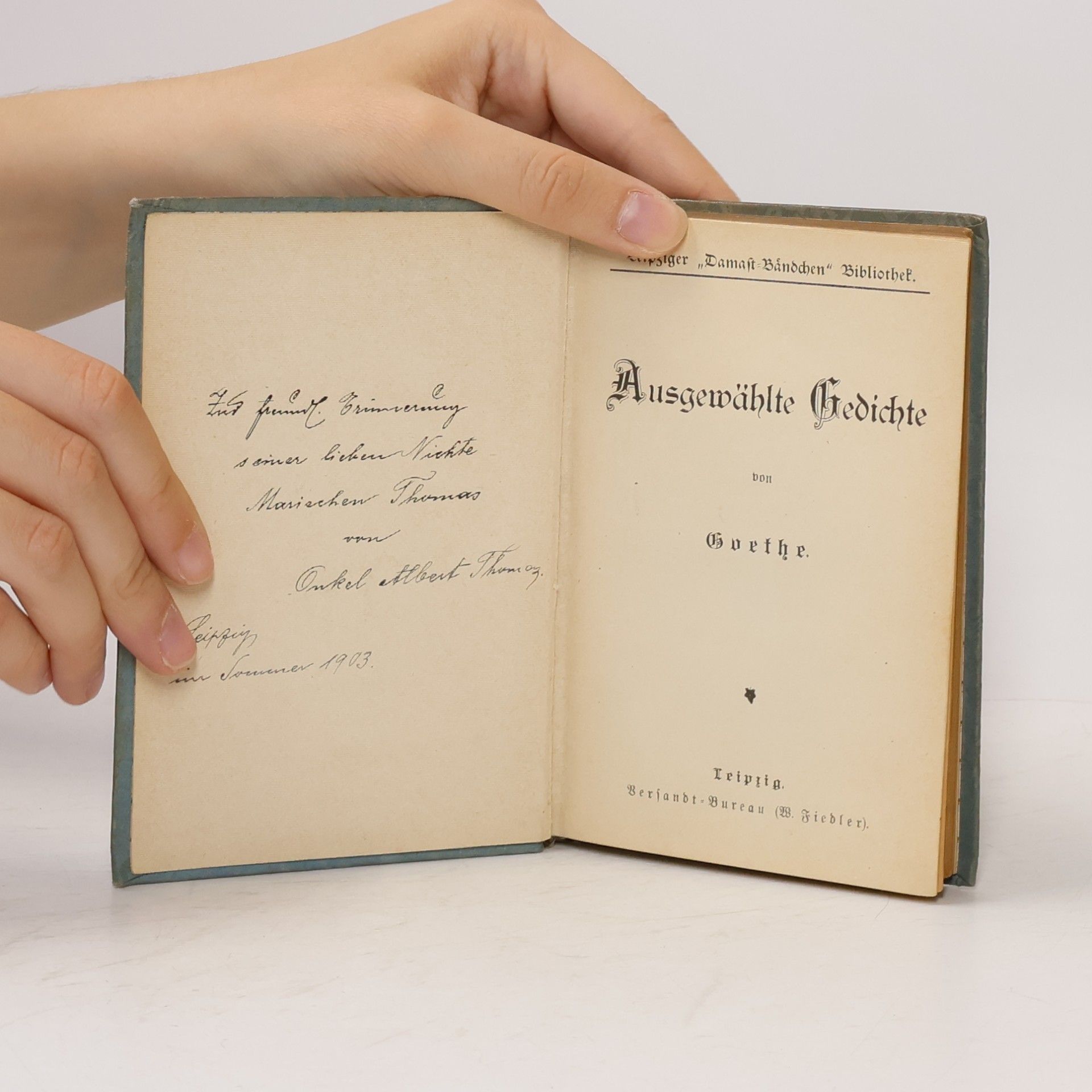 Johann Wolfgang von Goethe Ausgewählte Gedichte von Goethe