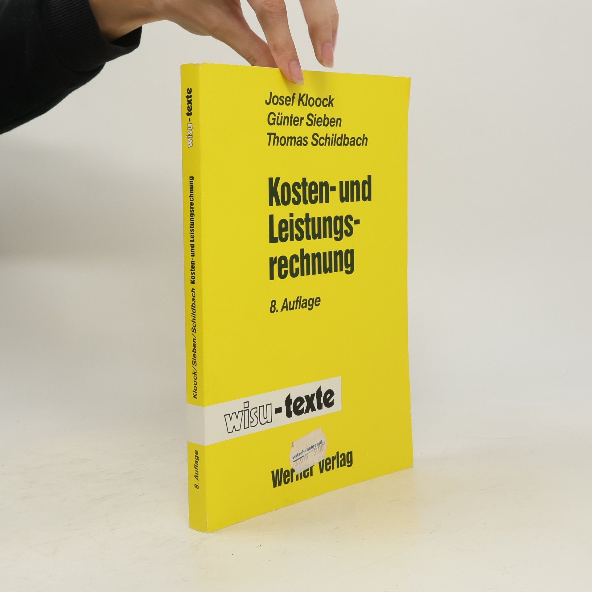 Josef Kloock Kosten- und Leistungsrechnung