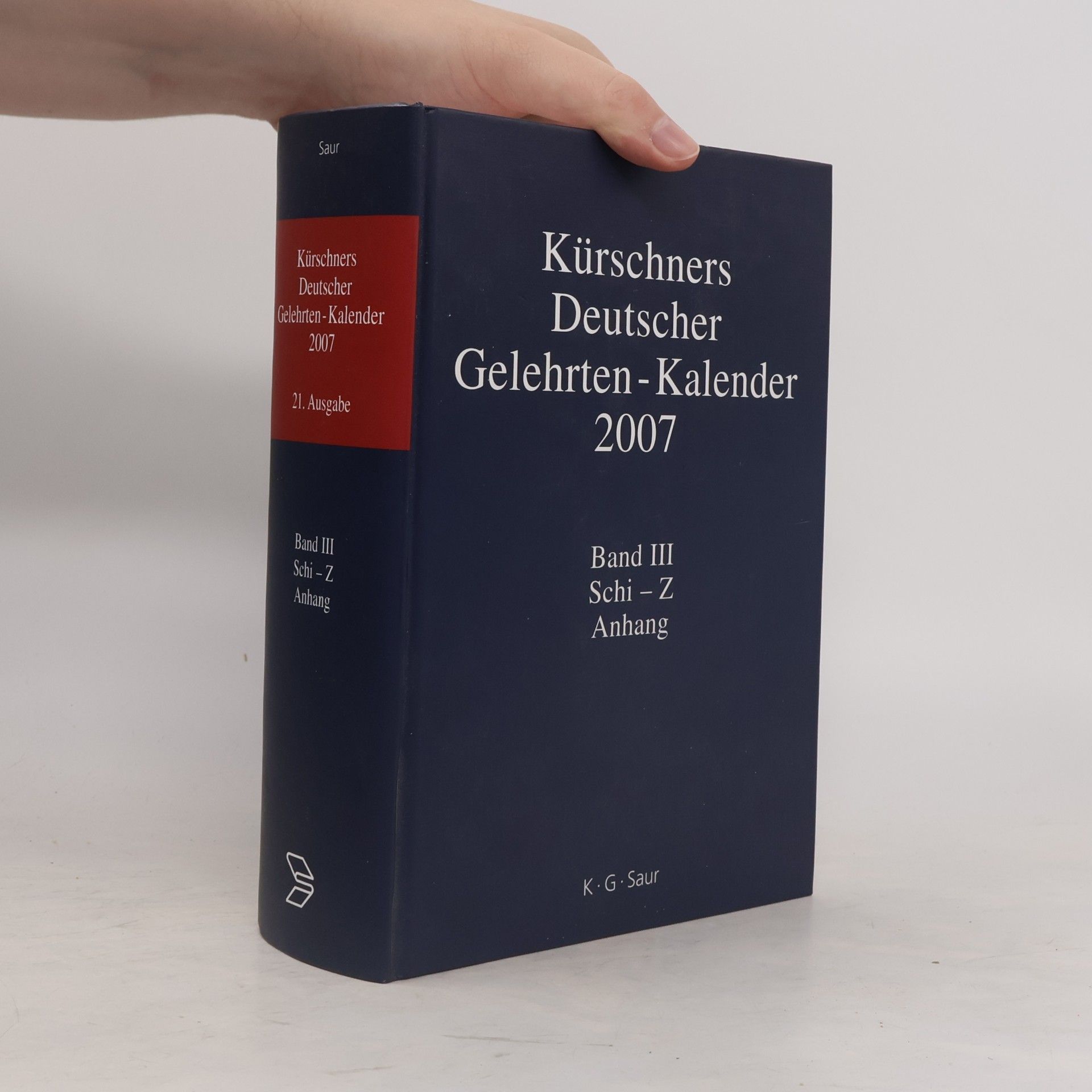 K.G. Saur Kurschners Deutscher Gelehrten-Kalender, 3 Volumes