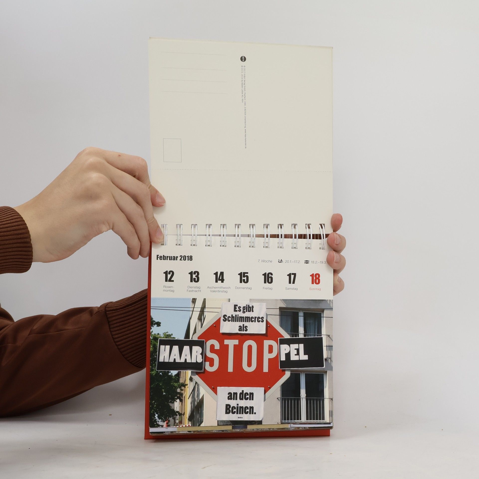 Barbara. Bekleben verboten Aufstell-Postkartenkalender - Kalender 2018