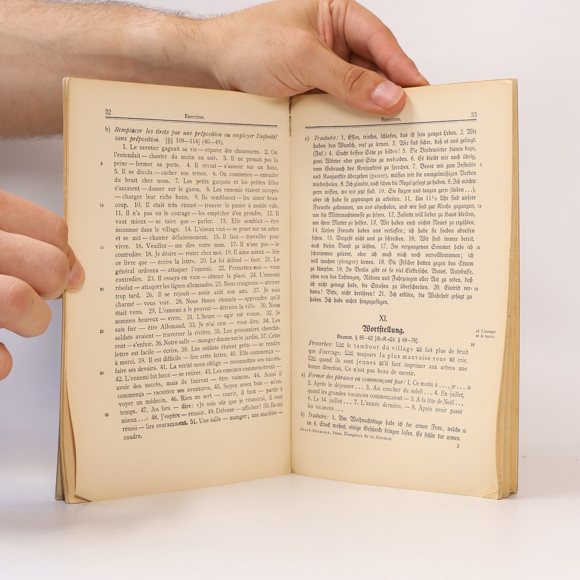 August Grund Übungsbuch zum französischen Lesebuch für die Mittelstufe