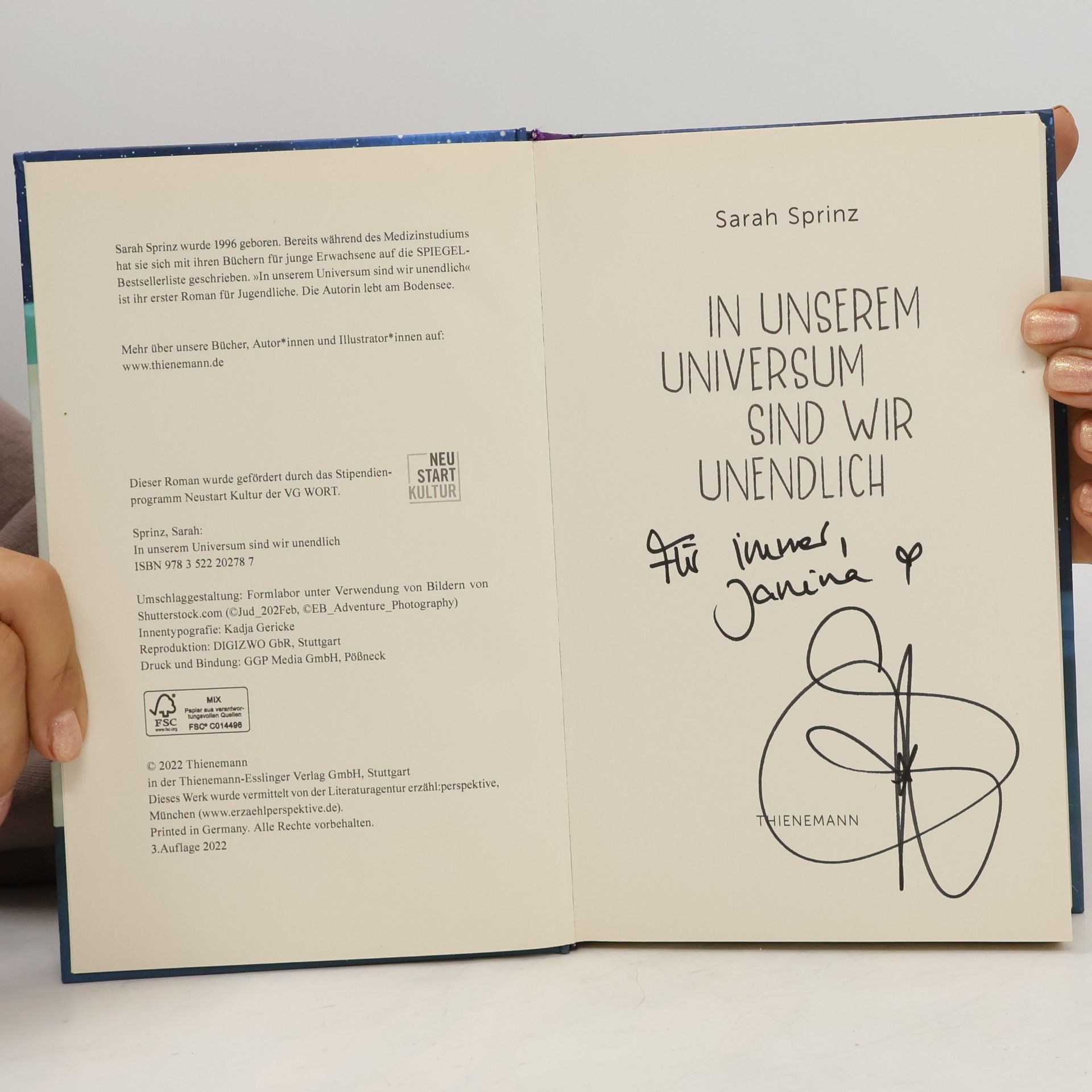 Sarah Sprinz In unserem Universum sind wir unendlich