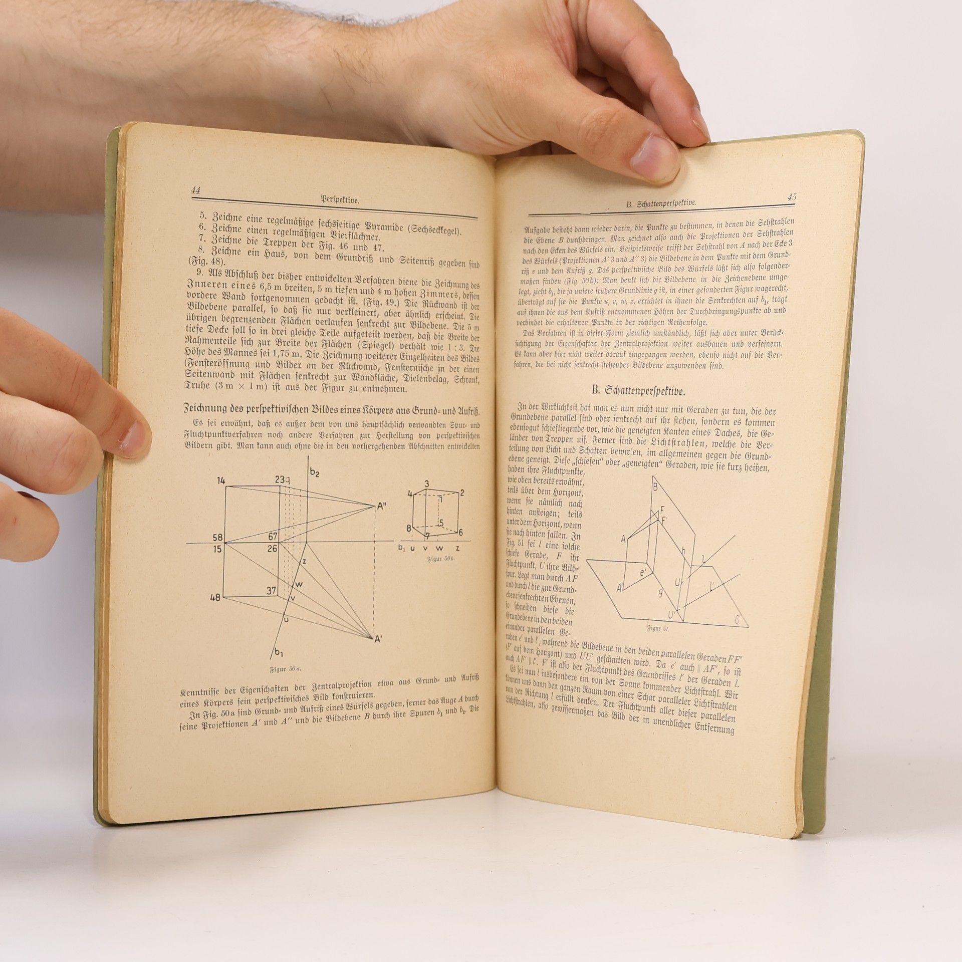 Hermann Detlefs Darstellende Geometrie Drittes Heft