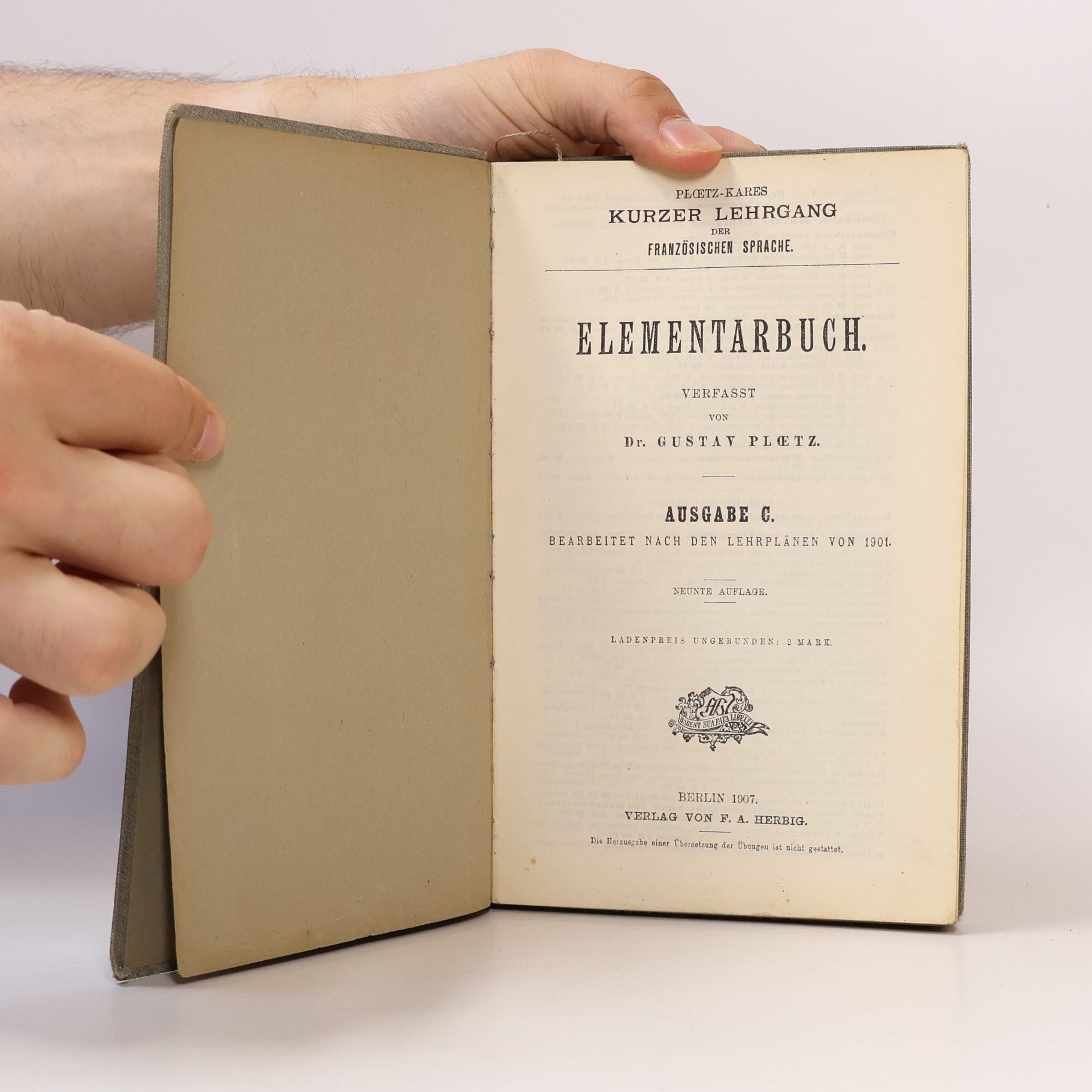 Gustav Ploetz Elementarbuch