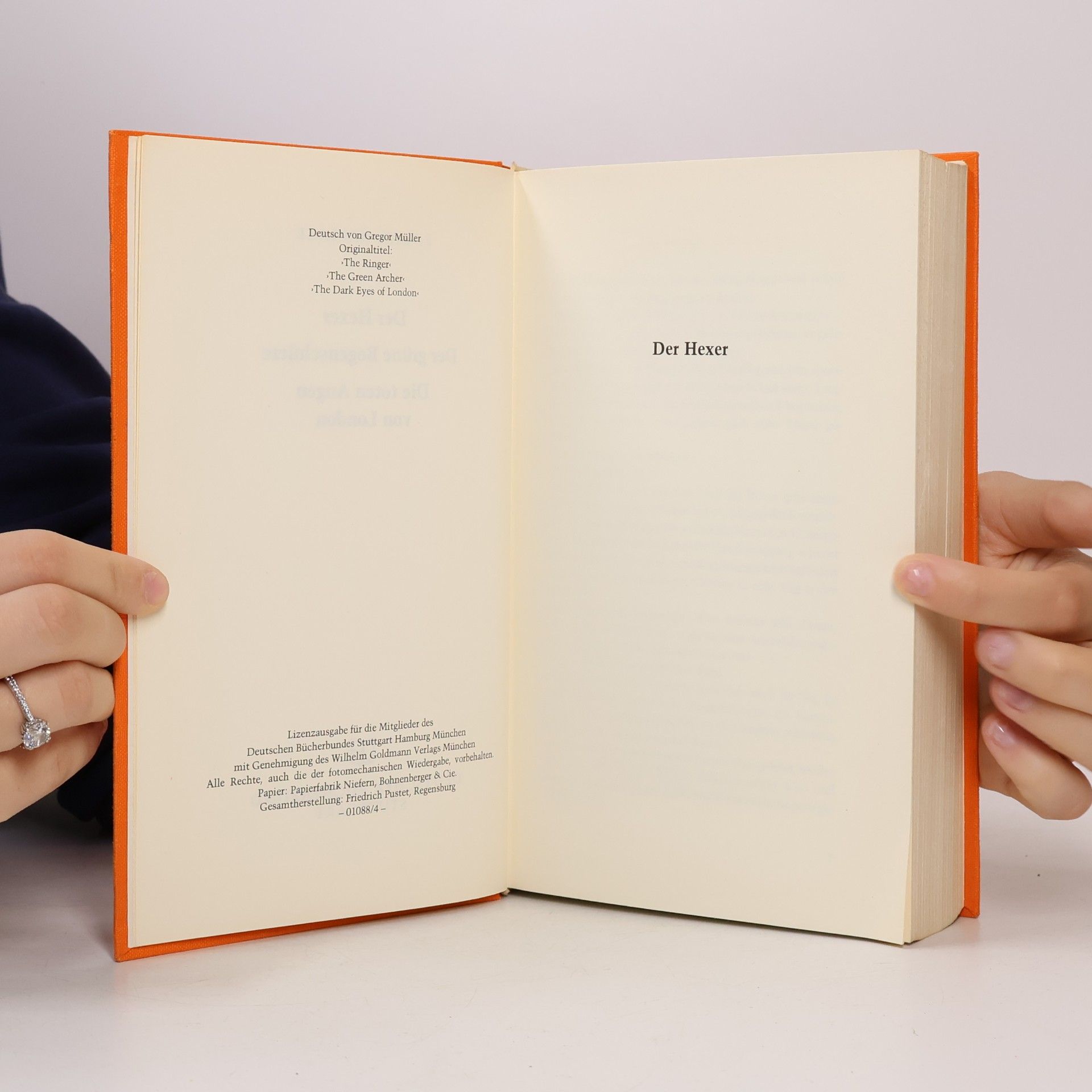 Edgar Wallace Der Hexer. Der grüne Bogen-schütze. Die toten Augen von London