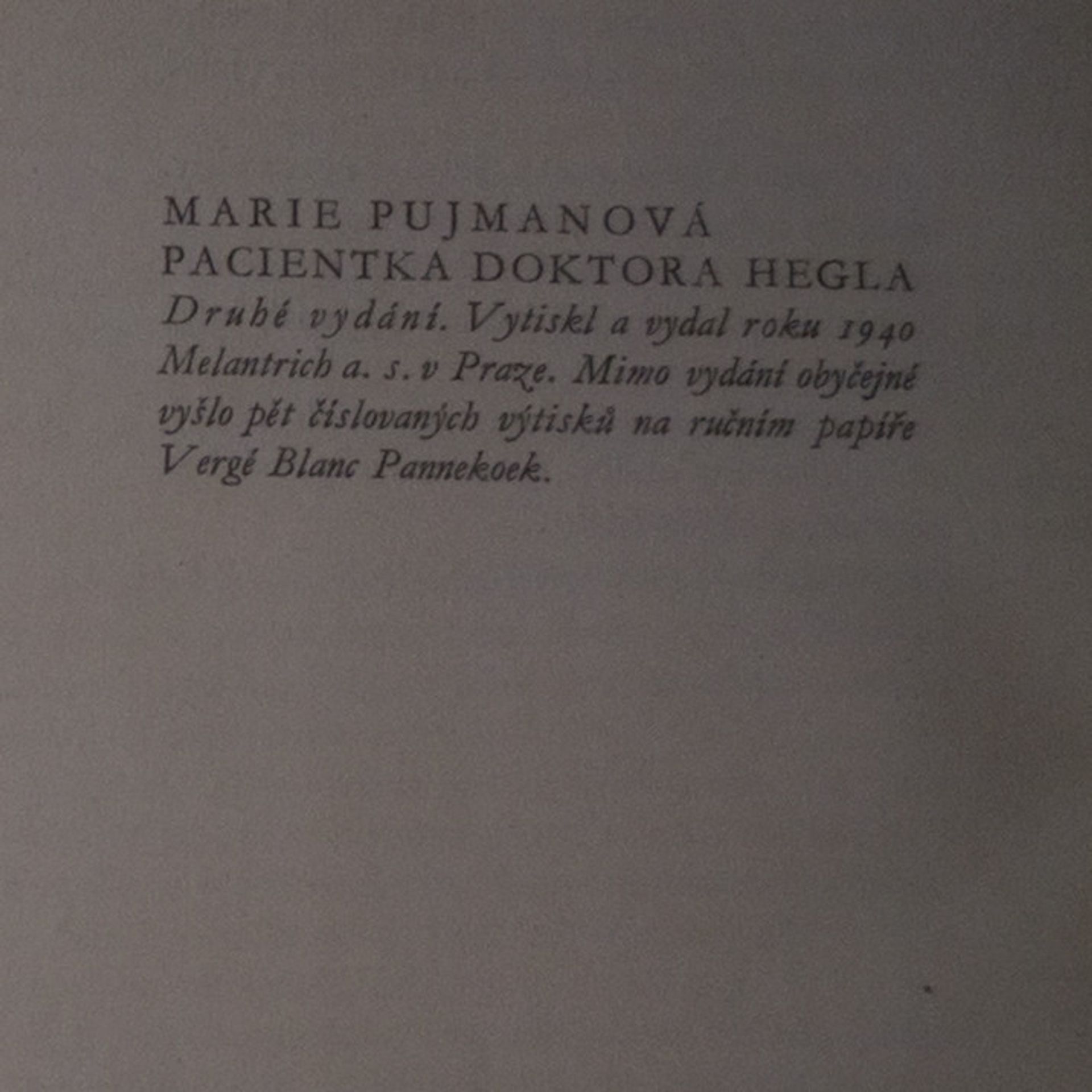 Marie Pujmanová Pacientka doktora Hegla