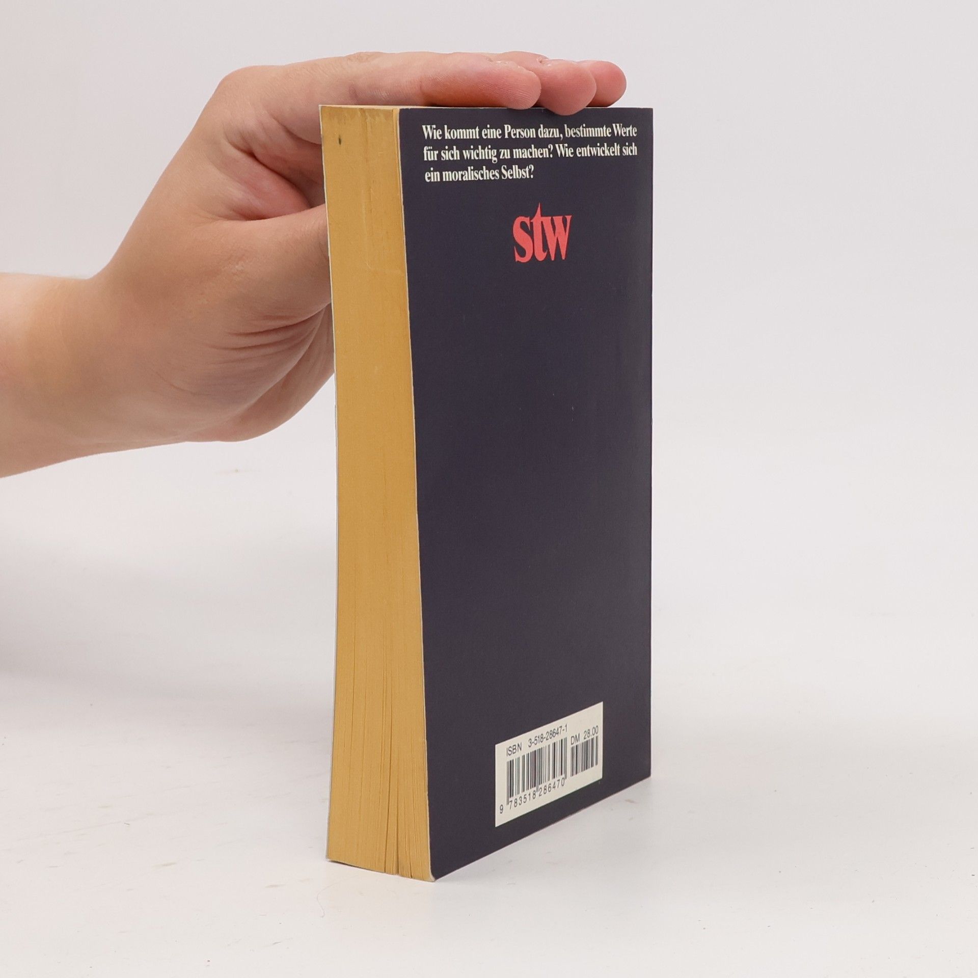 Wolfgang Edelstein Suhrkamp Taschenbuch Wissenschaft - 1047: Moral und Person