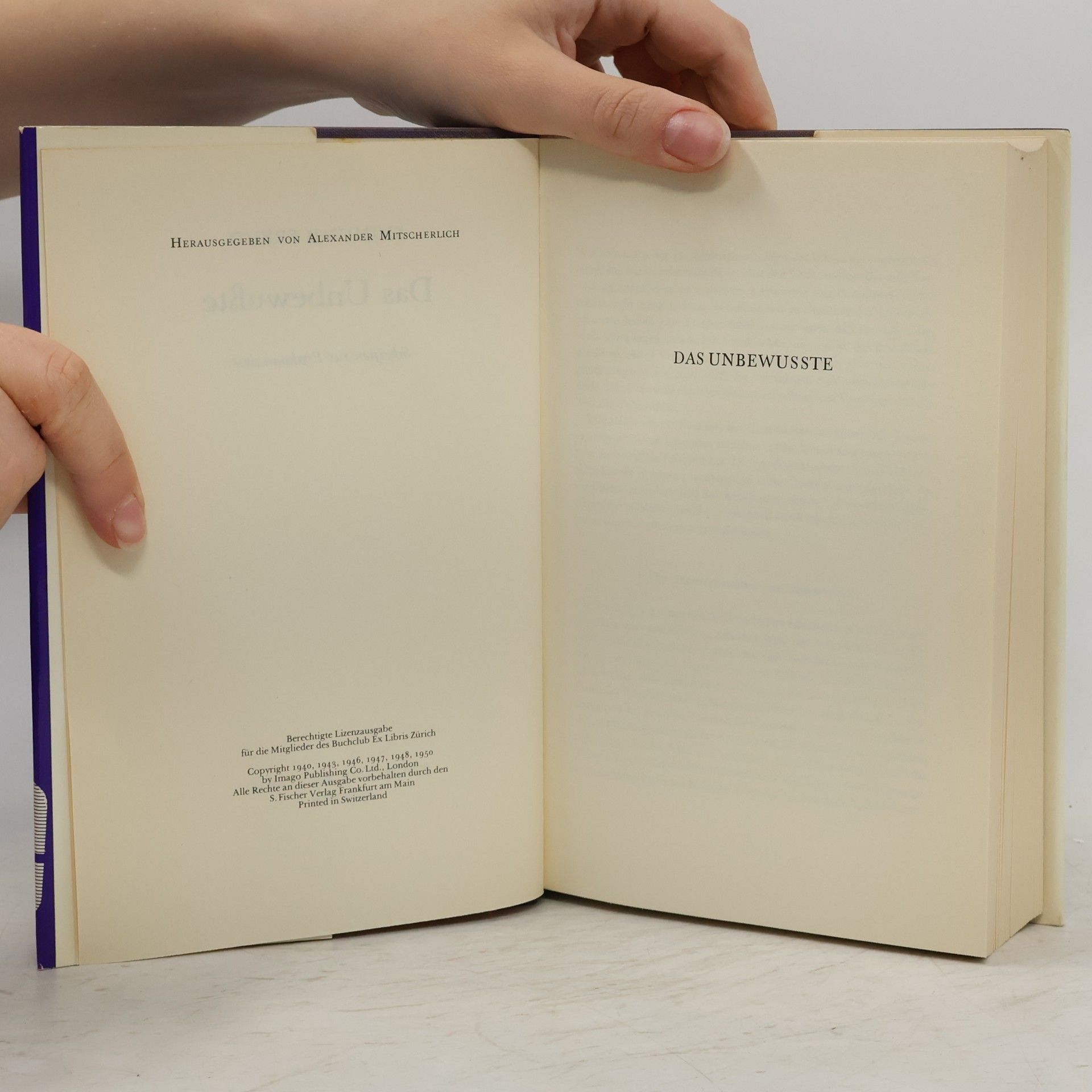 Sigmund Freud Das Unbewußte. Schriften zur Psychoanalyse