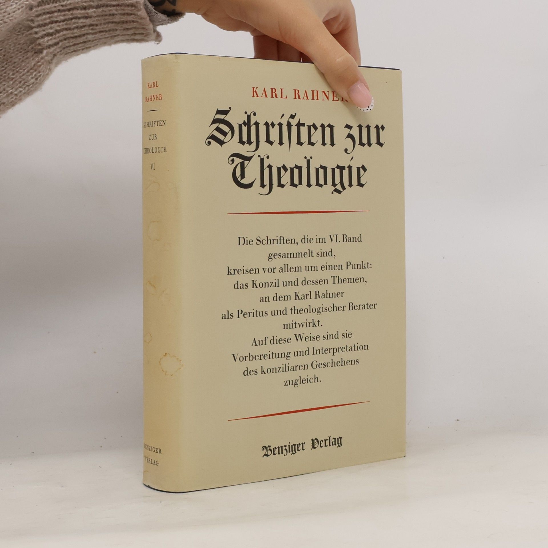 Karl Rahner Schriften zur Theologie VI