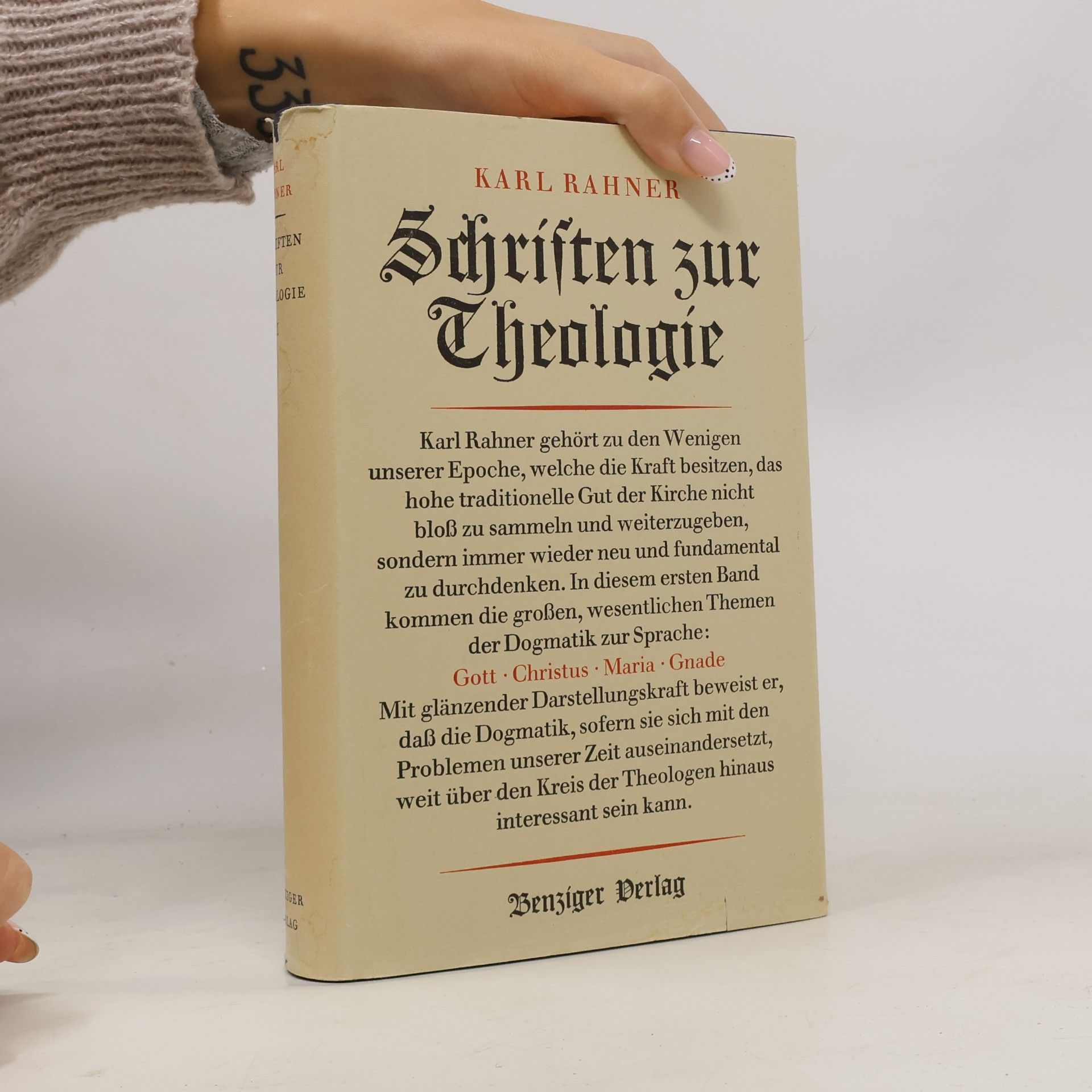 Karl Rahner Schriften zur Theologie I