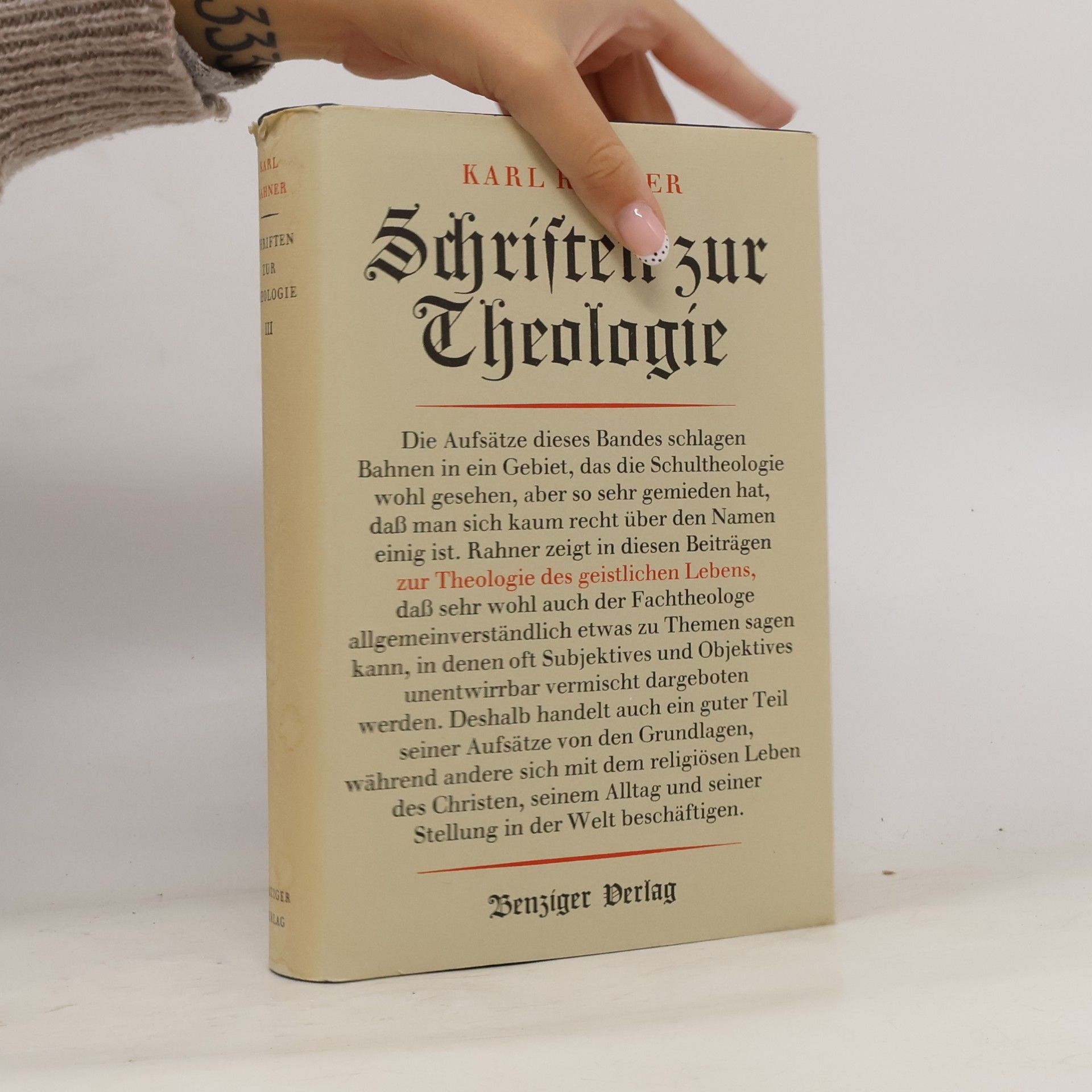 Hugo Rahner Schriften zur Theologie III