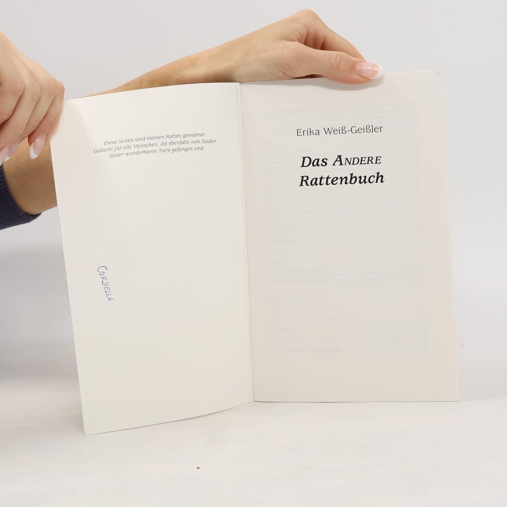 Erika Weiß-Geißler Das andere Rattenbuch