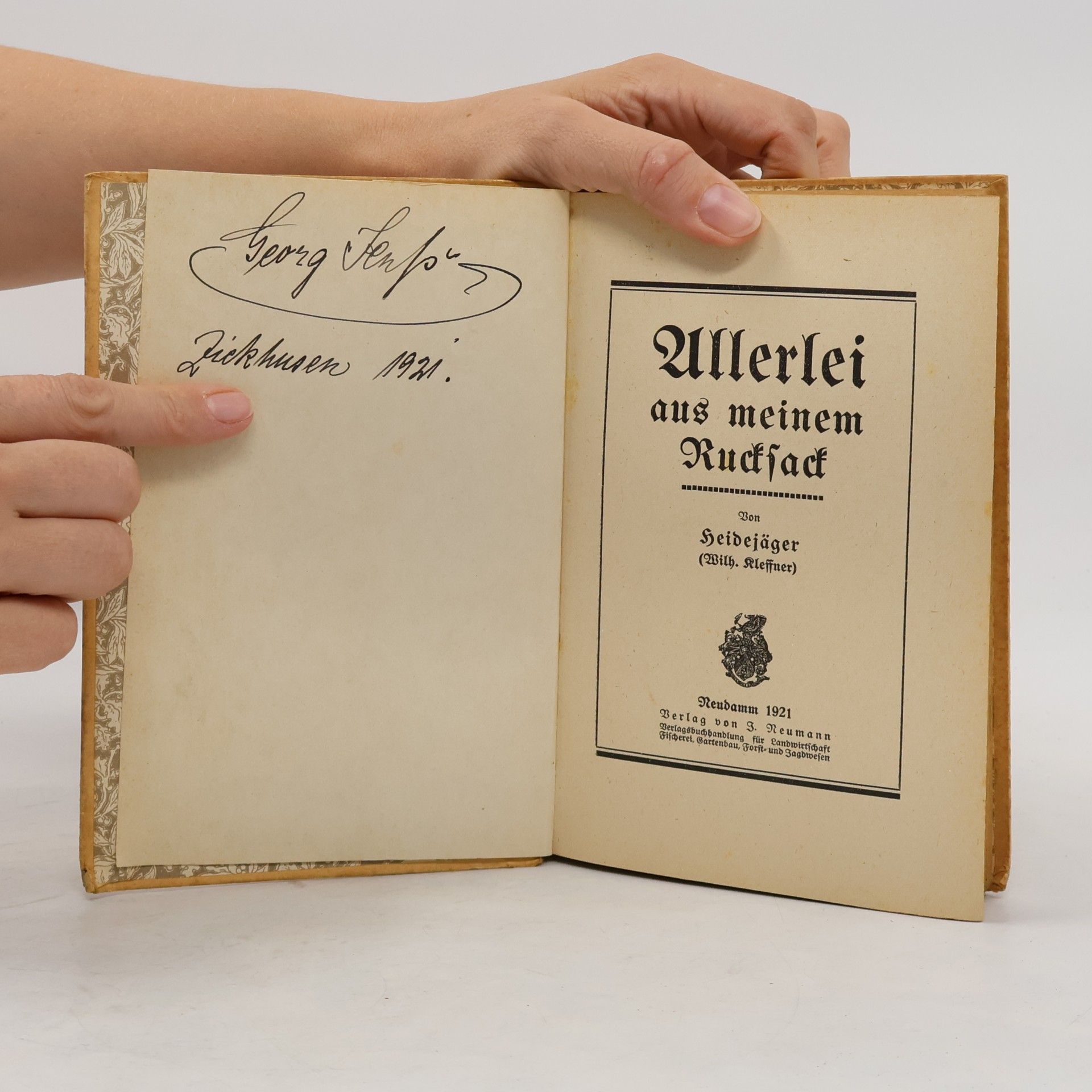 Wilhelm Kleffner Allerlei aus meinem Rucksack