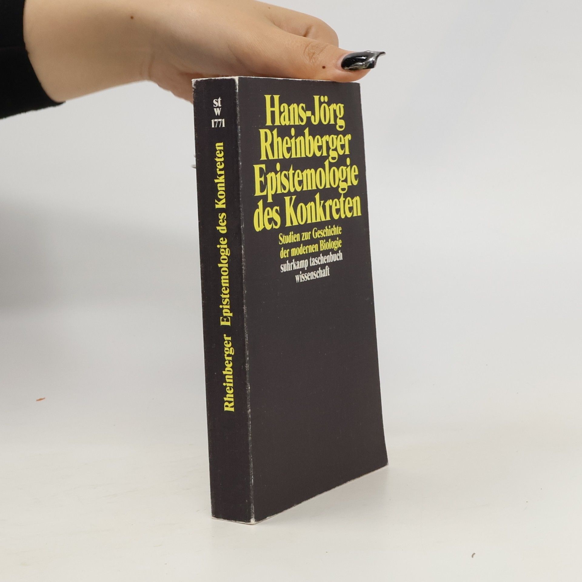 Hans-Jörg Rheinberger Epistemologie des Konkreten
