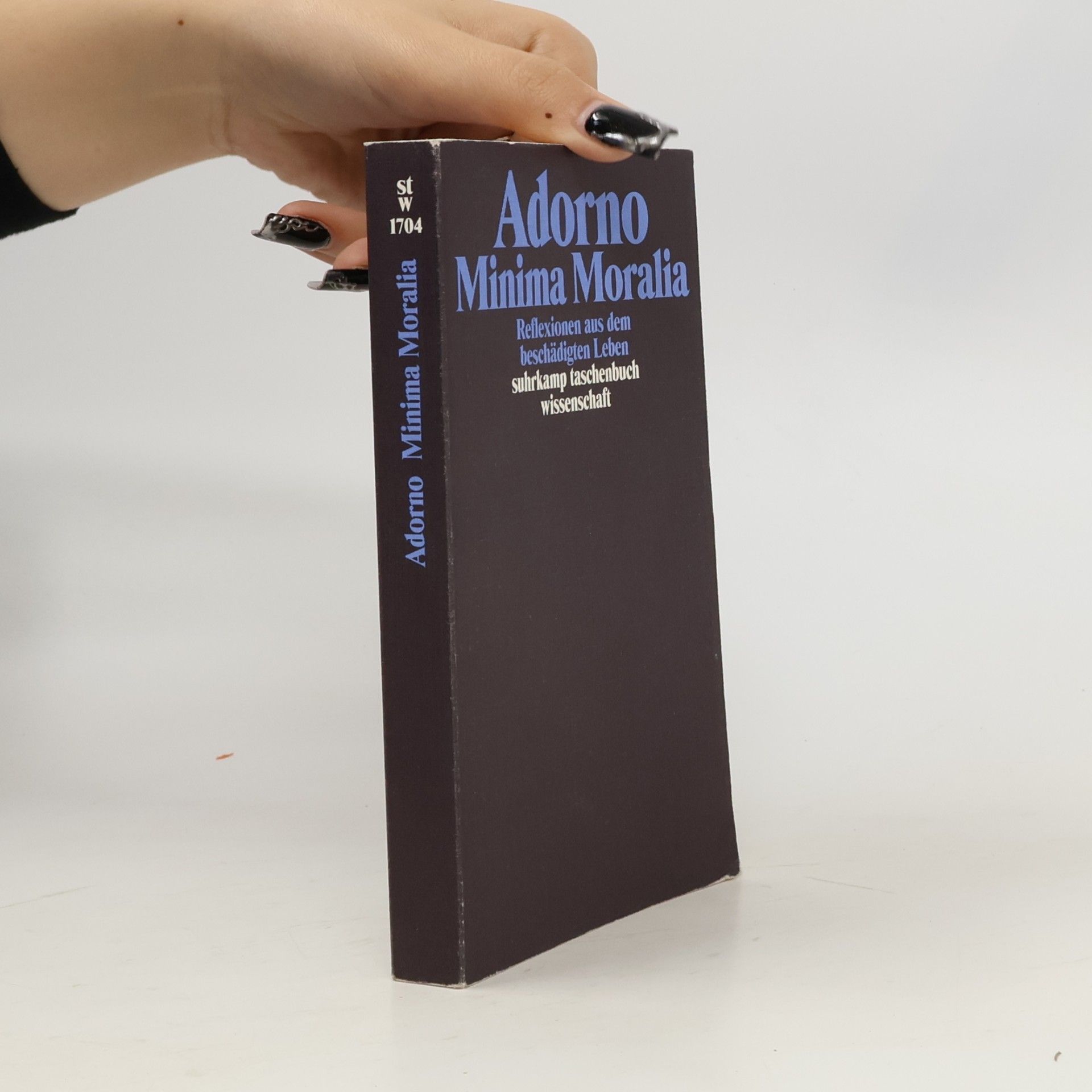 Theodor Wiesengrund Adorno Minima Moralia