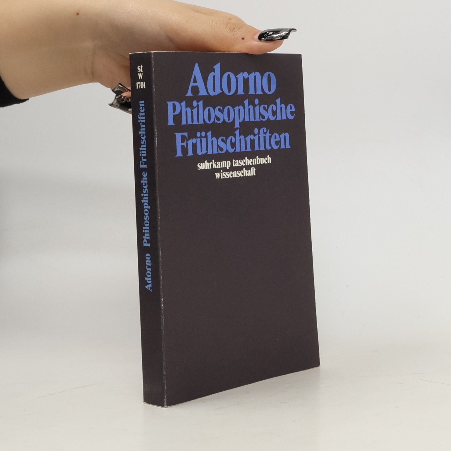 Theodor W. Adorno Philosophische Frühschriften
